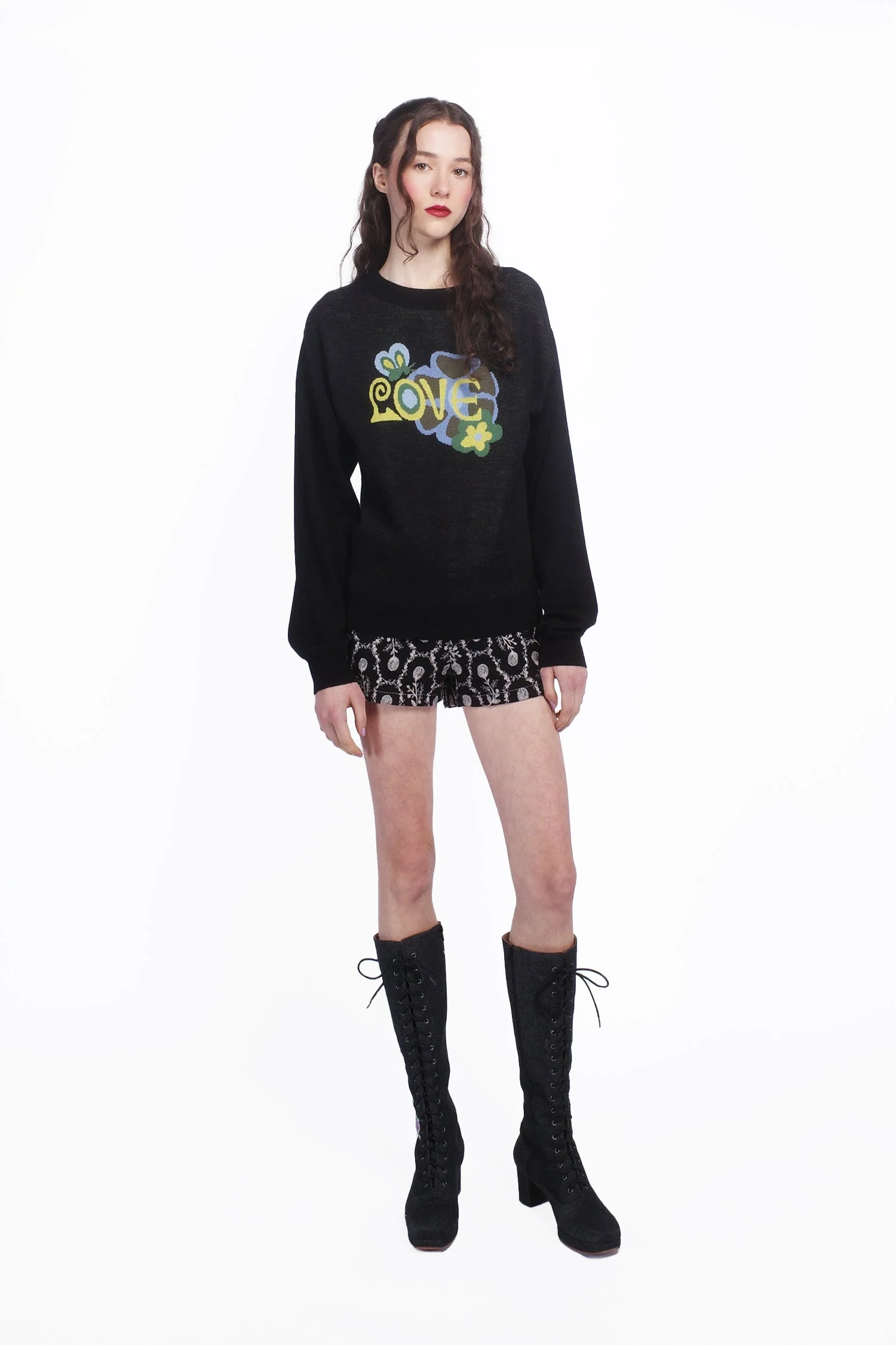 Knitwear Love Sweater Black - Image 5