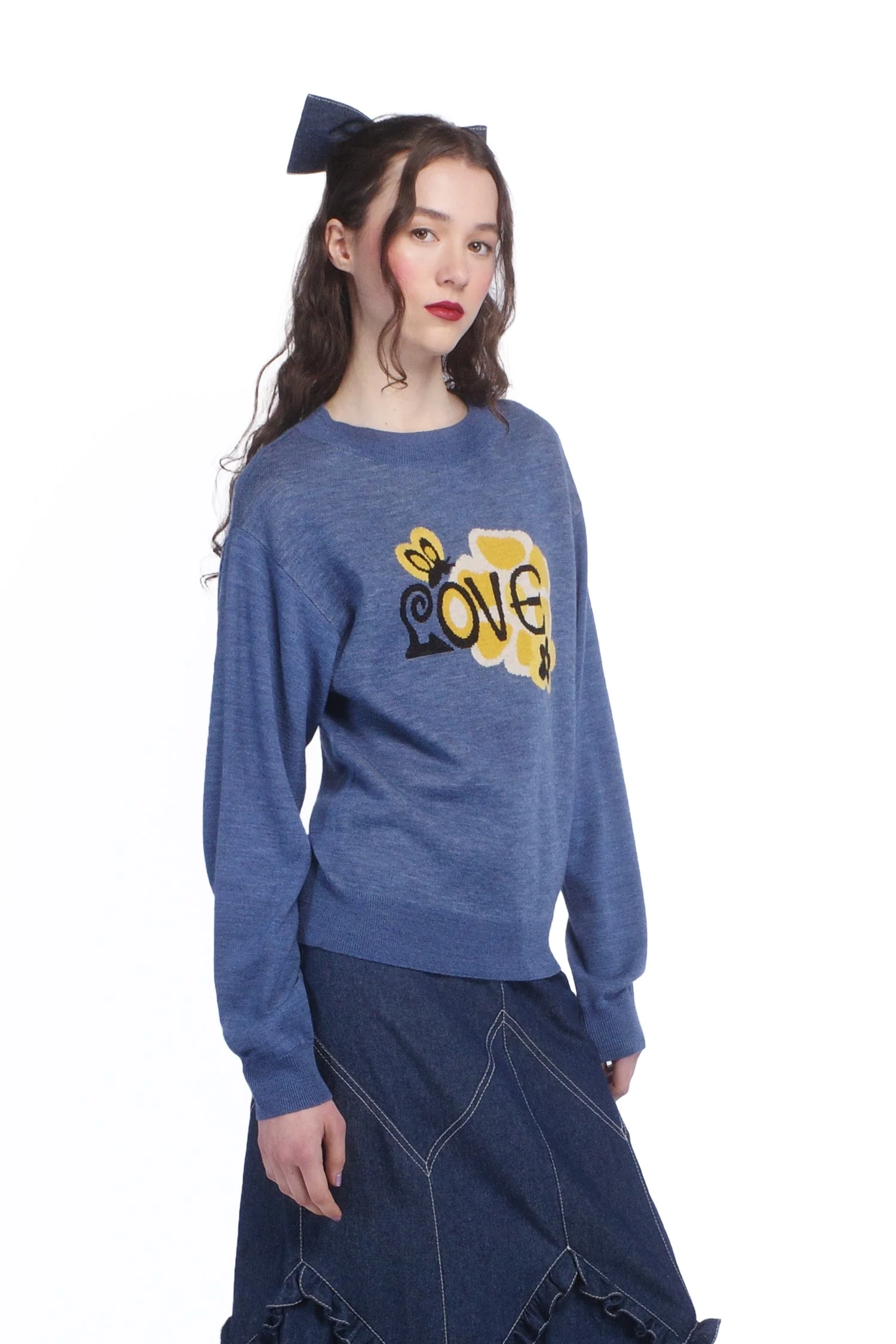Knitwear Love Sweater Cornflower - Image 3