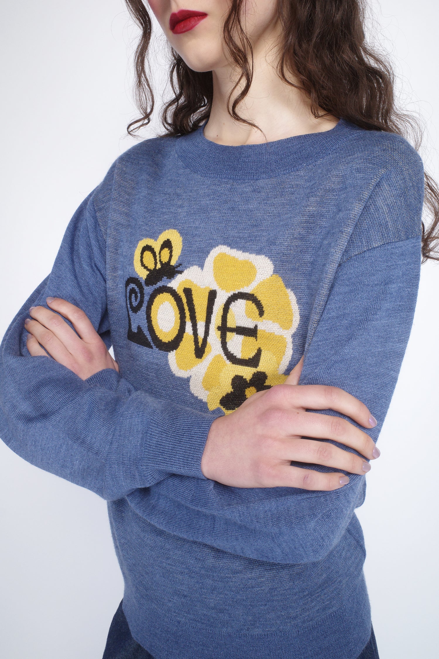Knitwear Love Sweater Cornflower - Image 6