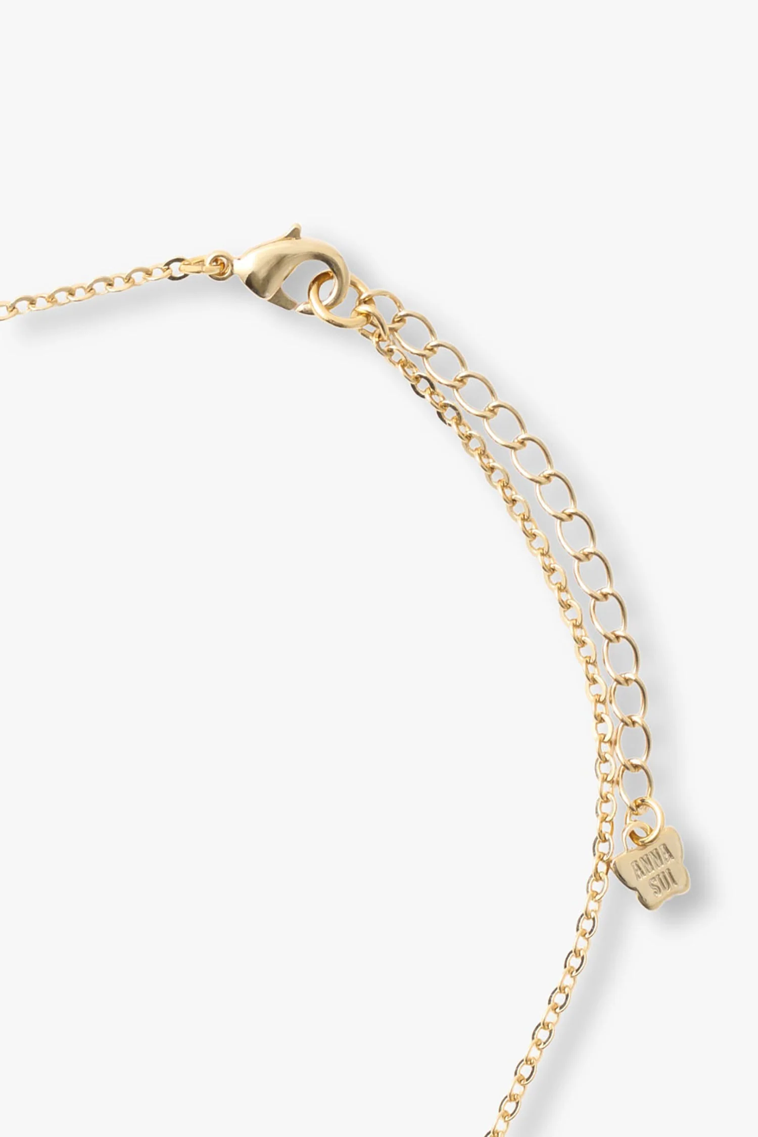 Lucky Horseshoe Charm Necklace - Gold - Image 3