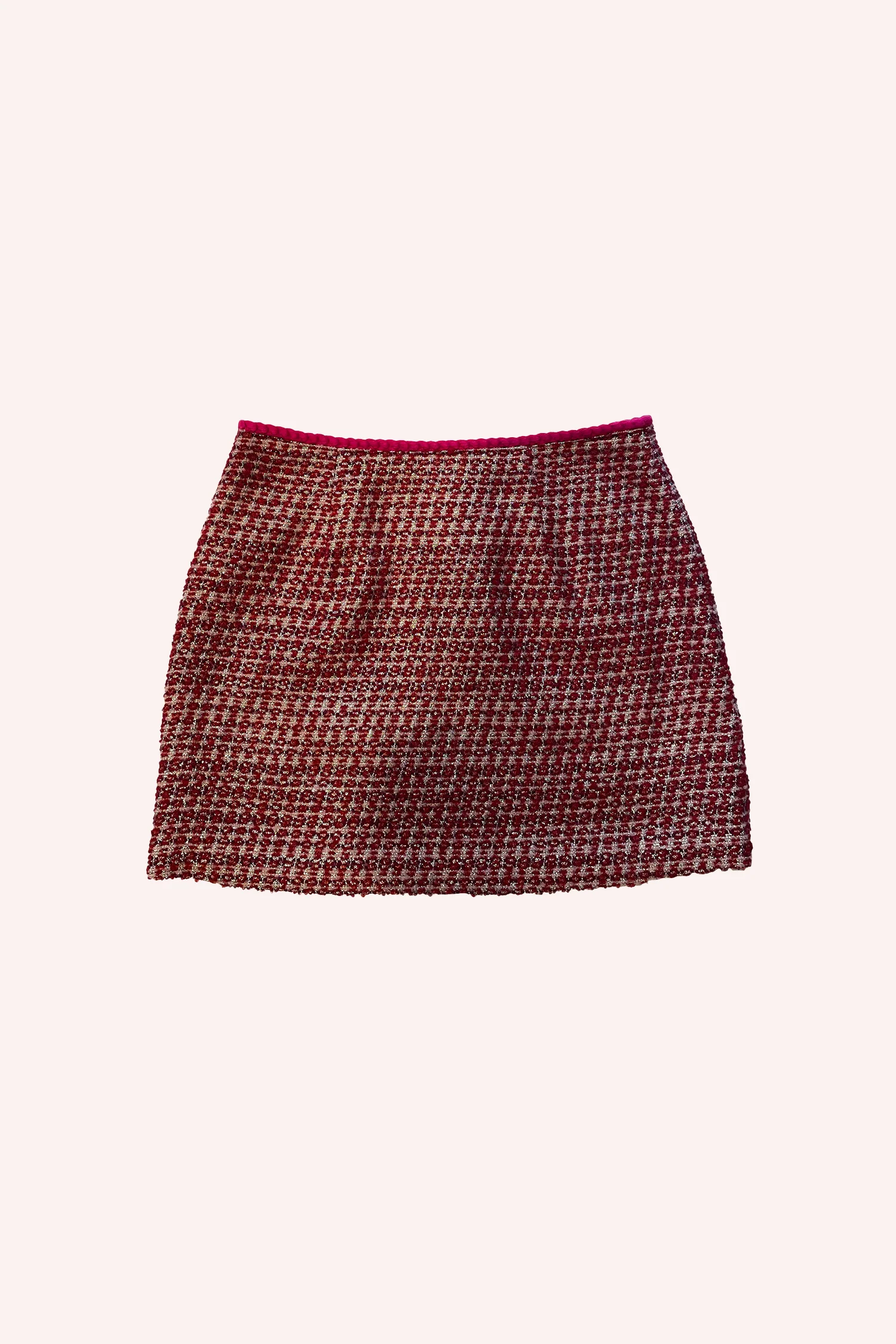 Lurex Tweed Mini Skirt - Image 7