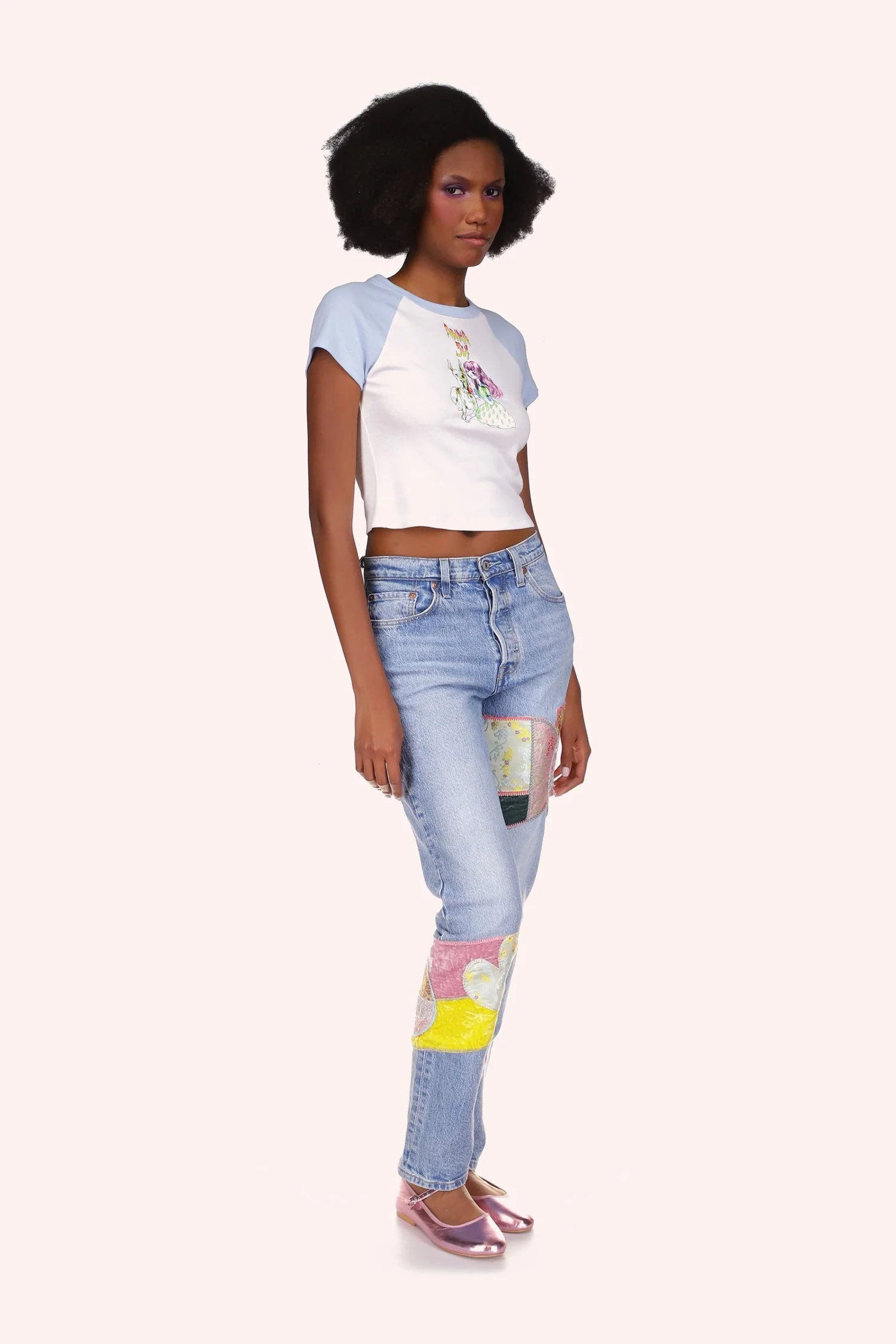 Micro Ribbed Raglan Baby Tee - Image 6