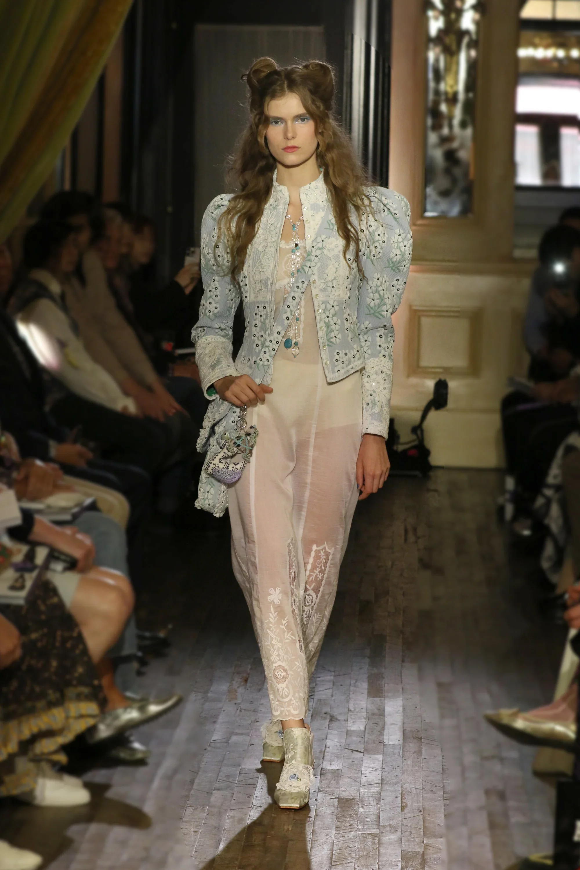 Morning Glory Brocade Victorian Jacket - Image 8