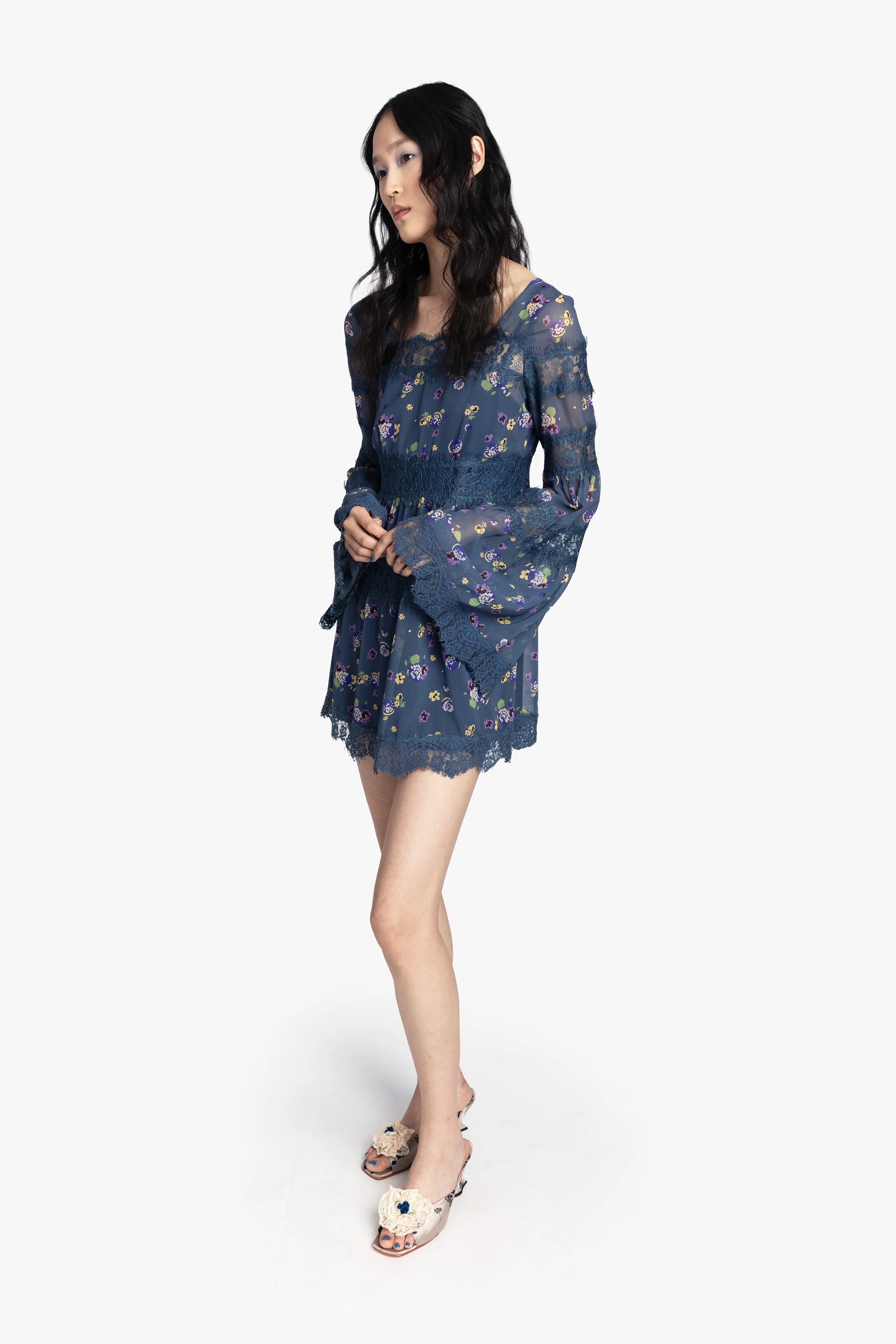 Night Blooming Chiffon Dress - Image 6