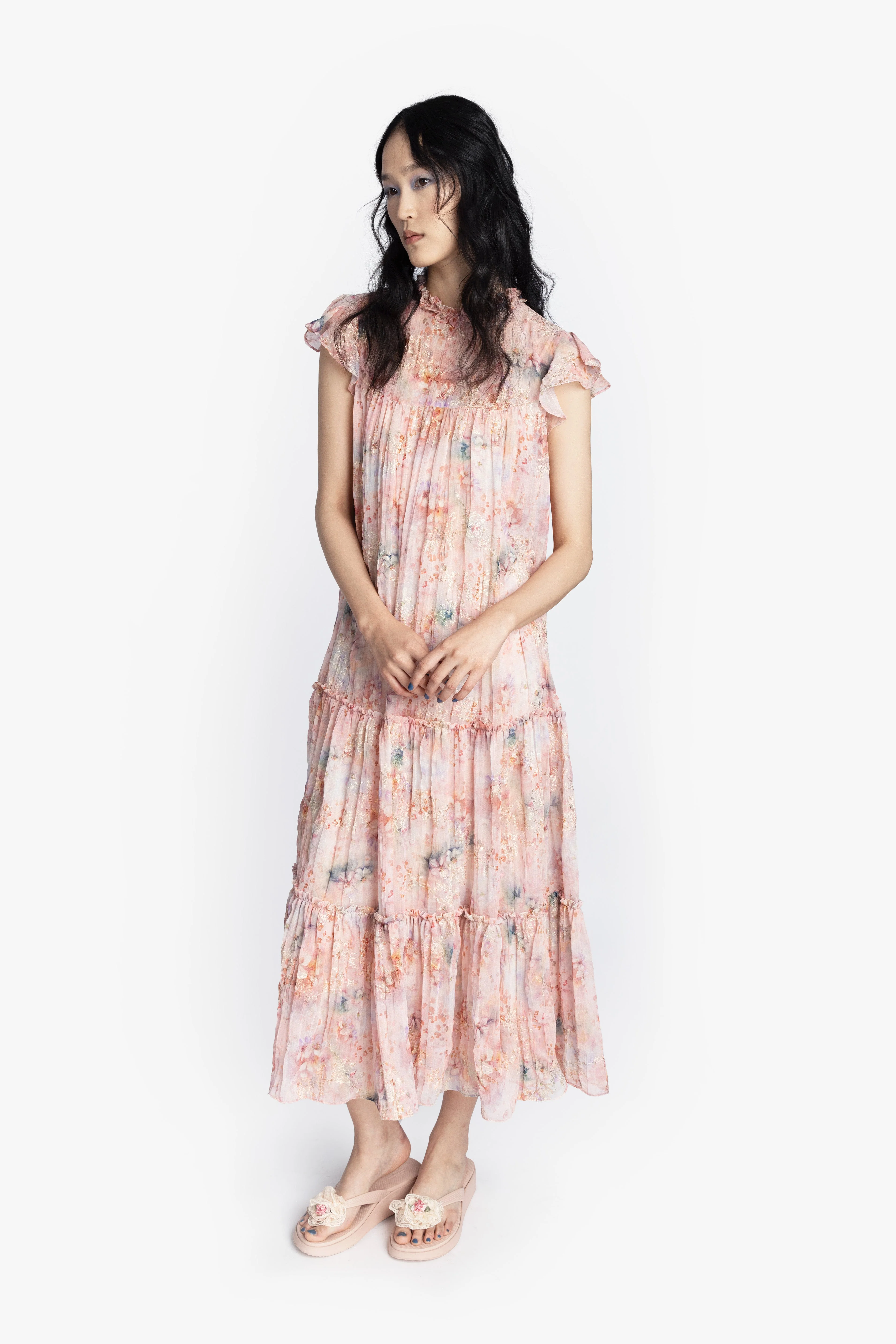 Oasis Blooms Tiered Maxi Dress - Image 6