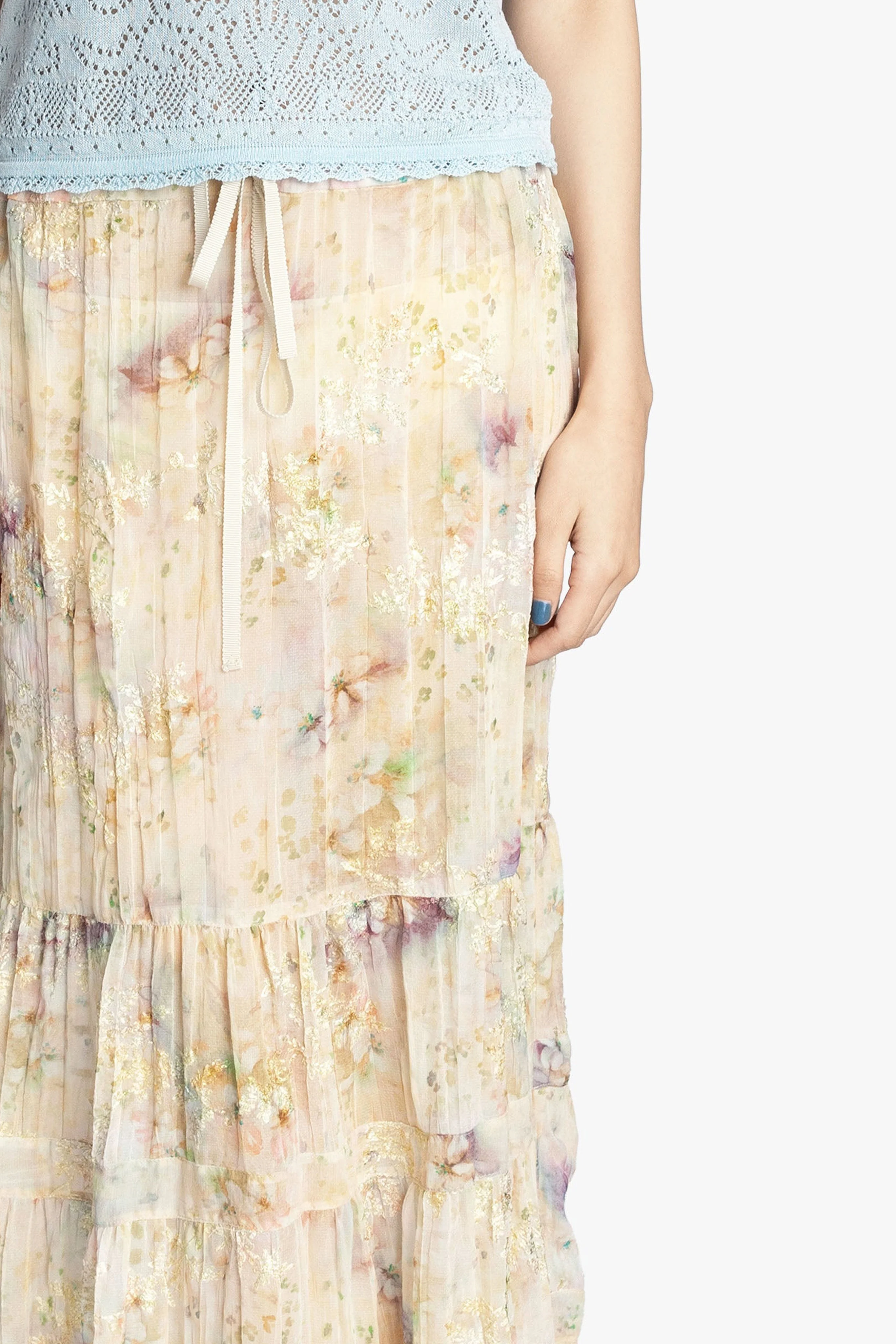 Oasis Blooms Tiered Skirt - Image 2
