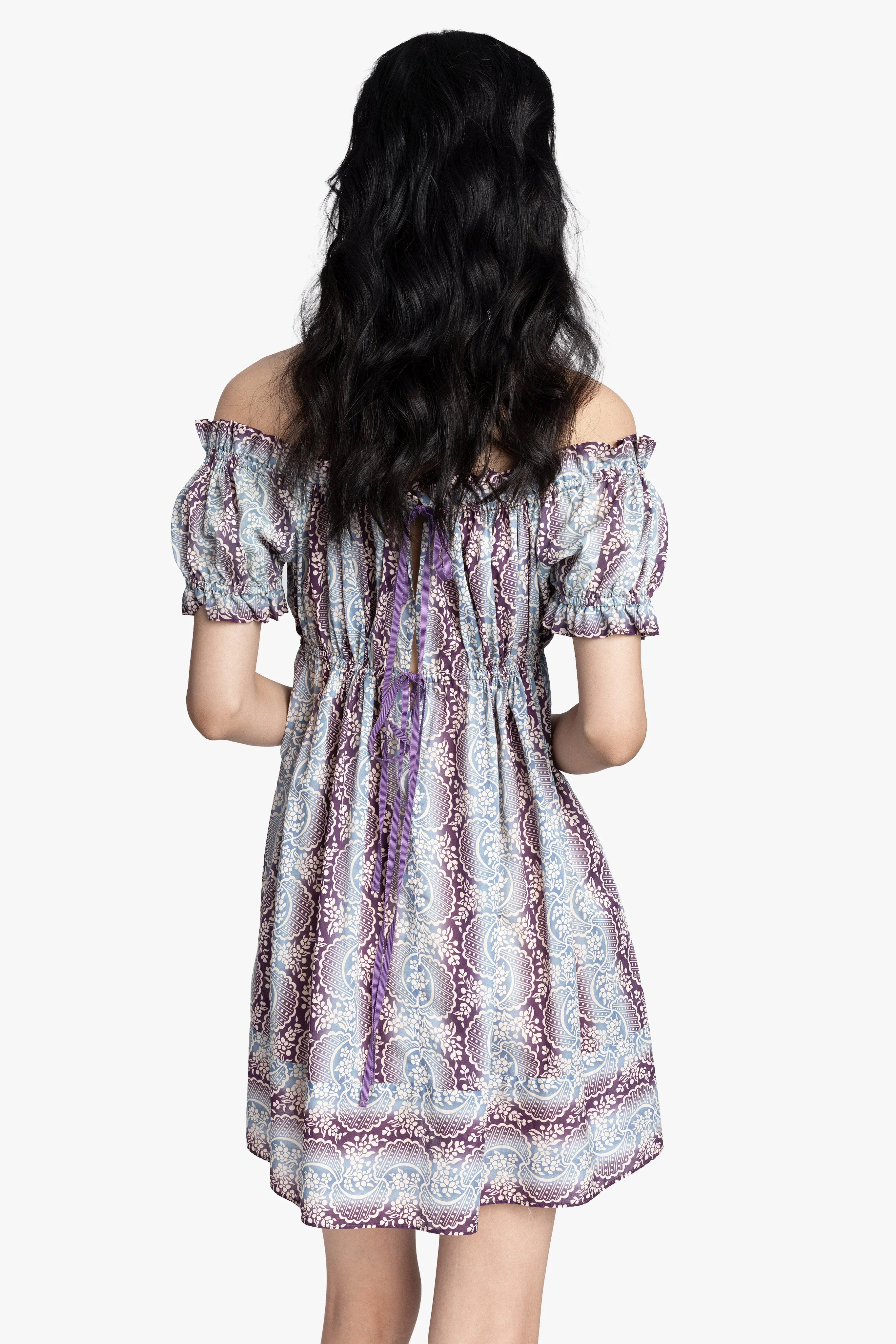Ombre Ribbons Cotton Dress - Image 4