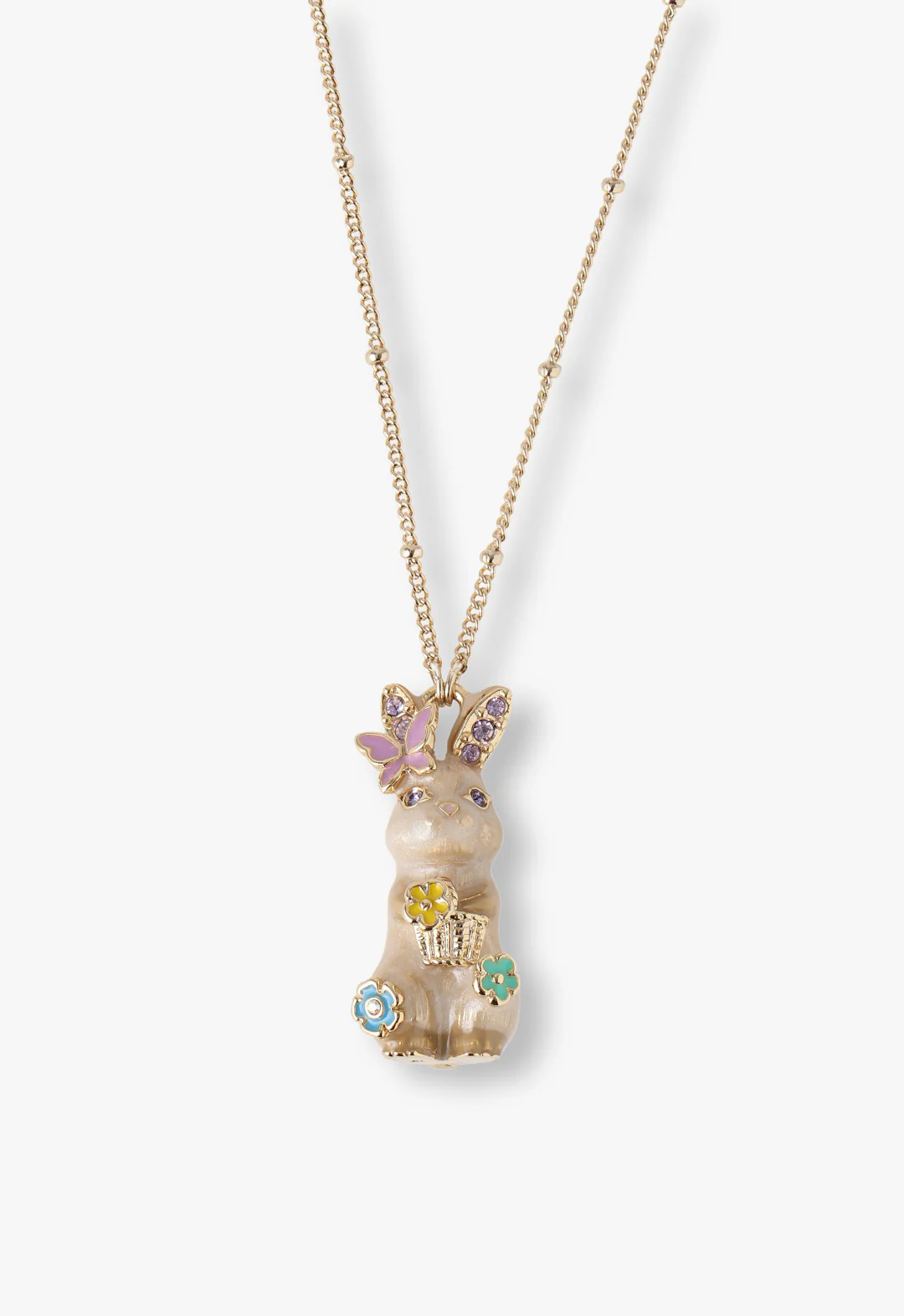 Pastel Bunny Charm Necklace - Image 2