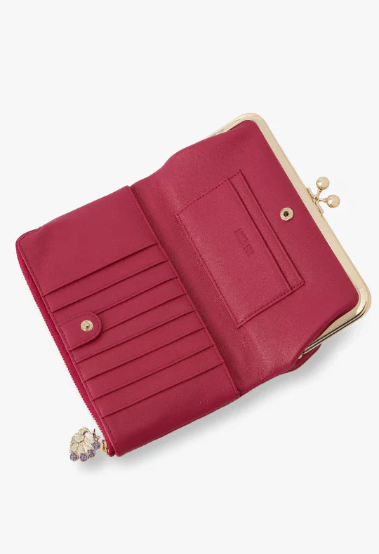 Peacock Embossed Wallet - Pink - Image 3