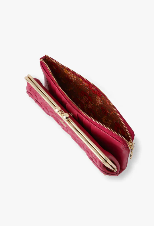 Peacock Embossed Wallet - Pink - Image 5