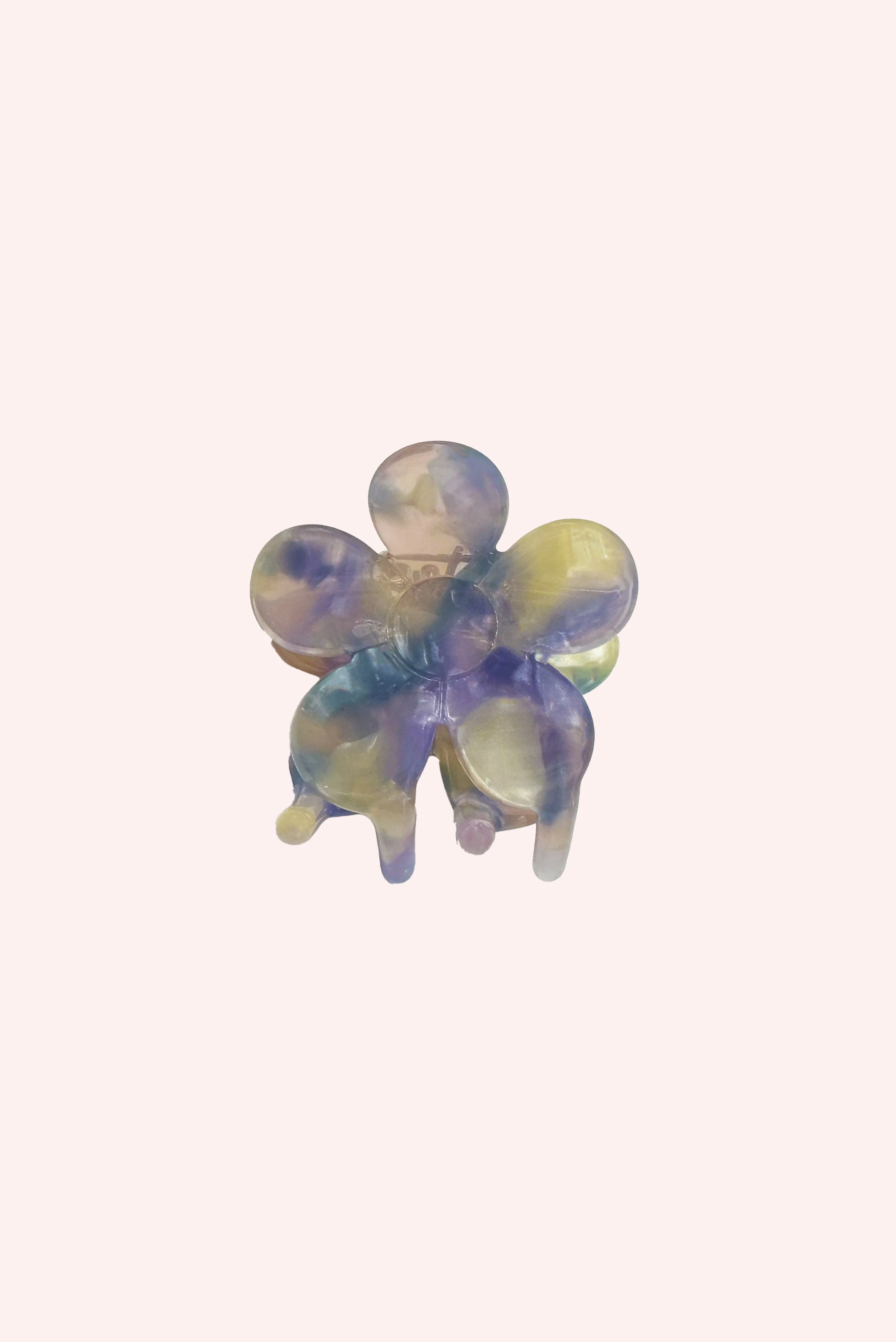 Petite Forget Me Not Flower Clip Aquamarine