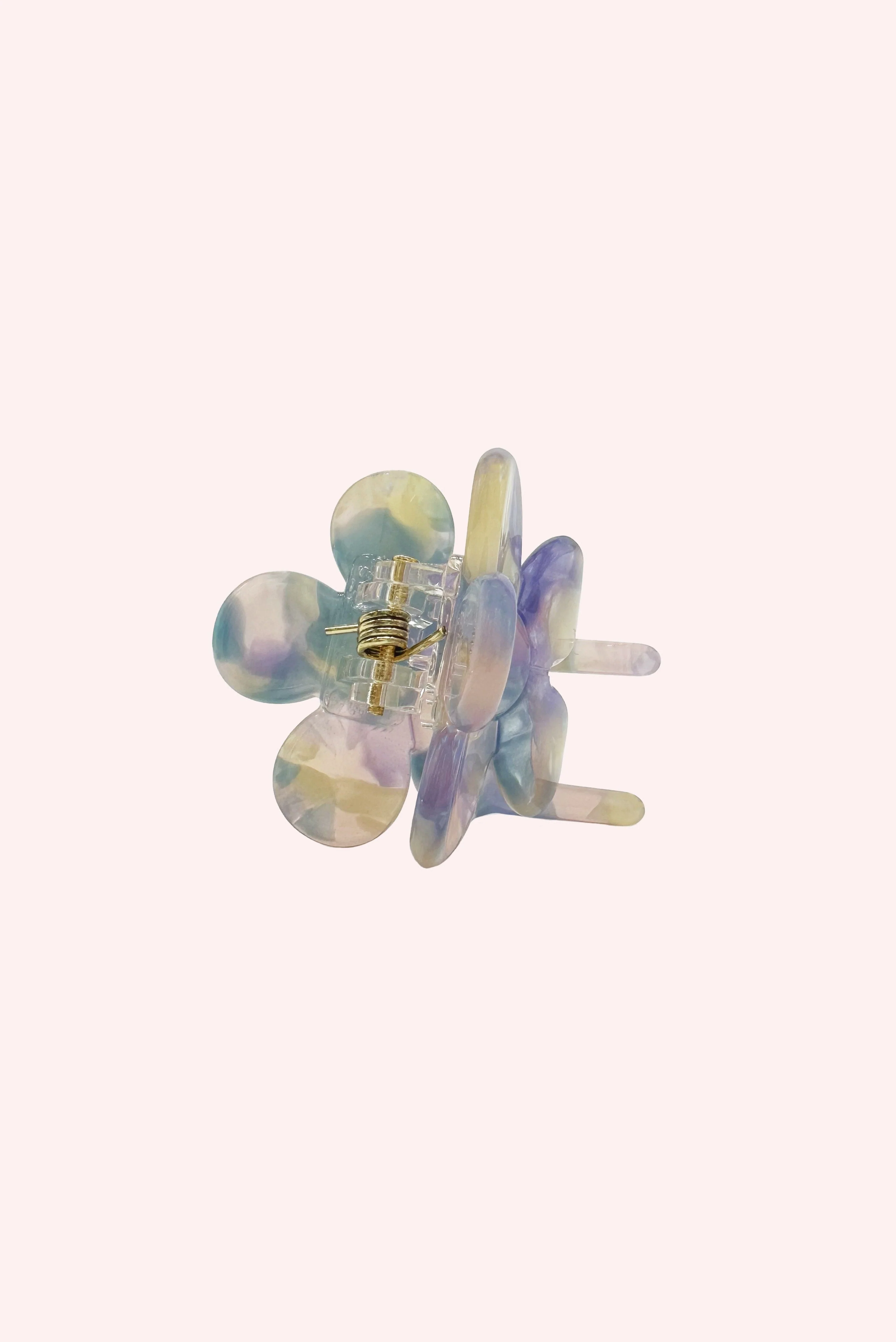 Petite Forget Me Not Flower Clip Aquamarine - Image 2