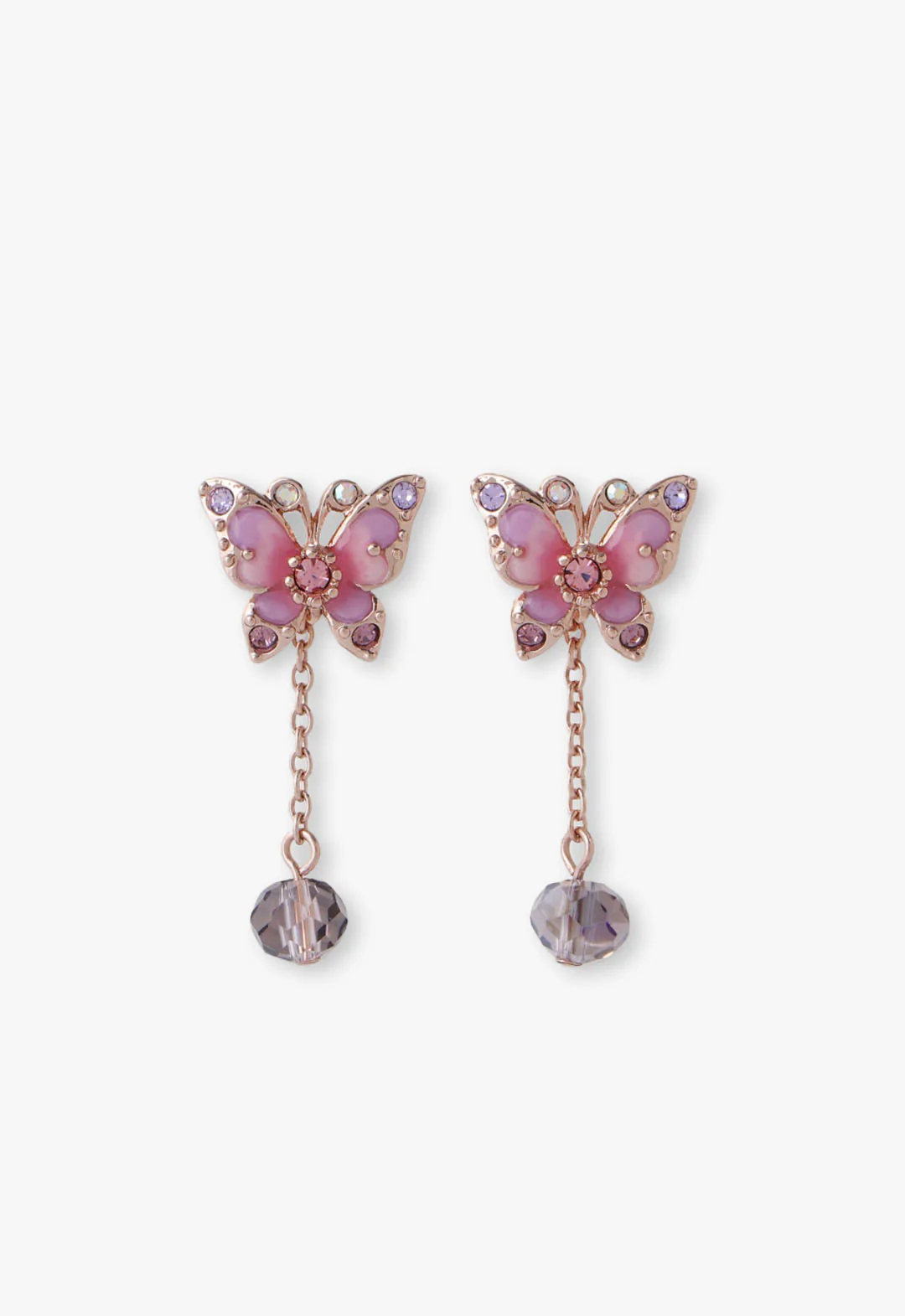Pink Fantasy Butterfly Earrings
