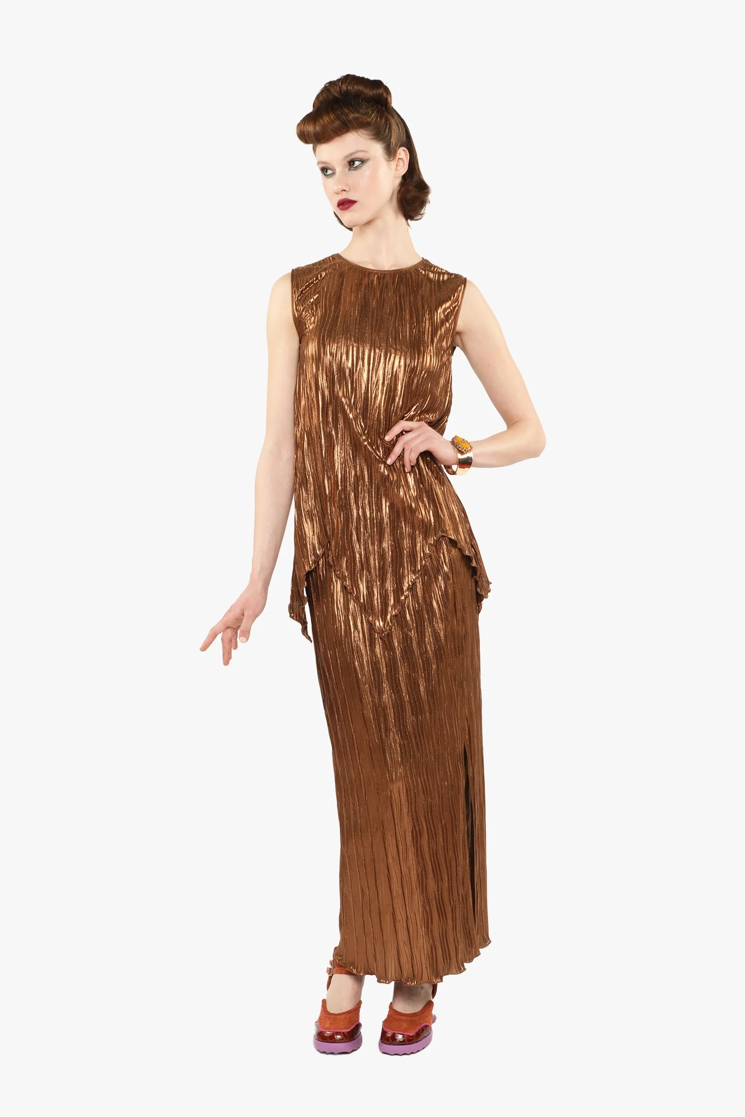 Pleats Sleeveless Top - Image 3