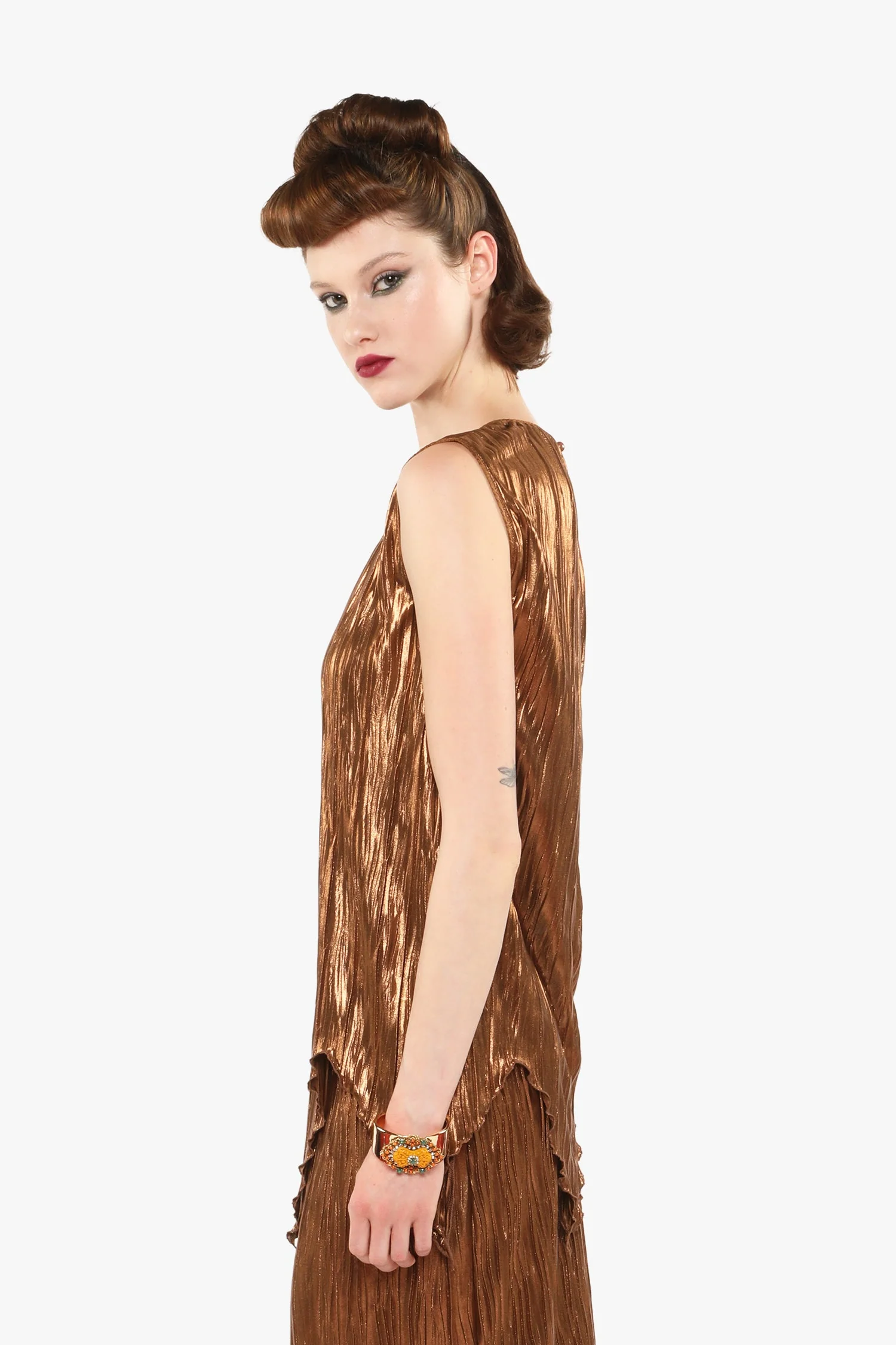 Pleats Sleeveless Top - Image 4