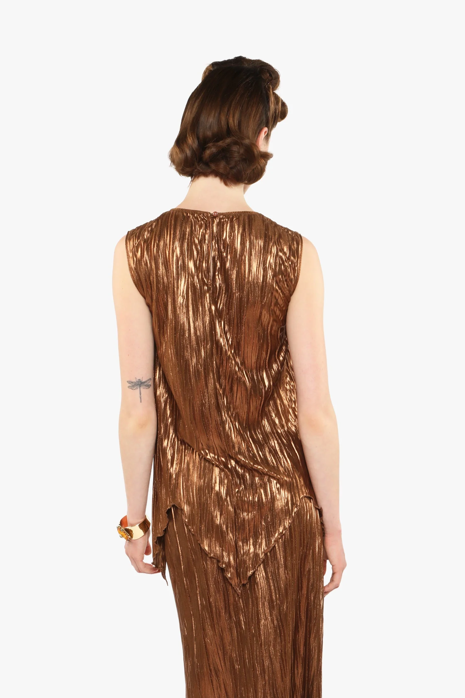 Pleats Sleeveless Top - Image 5