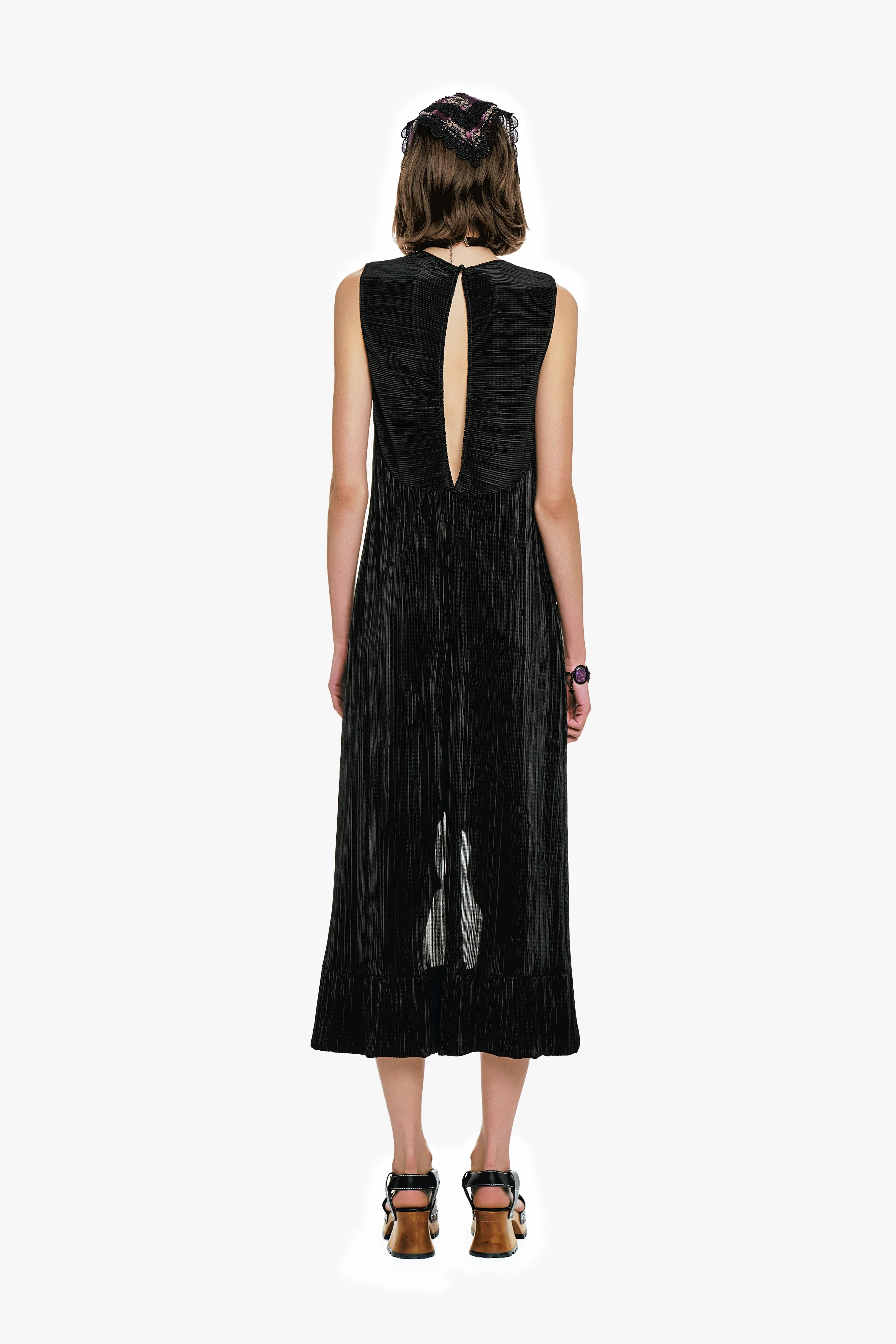 Plissé Hi-Low Dress - Image 4