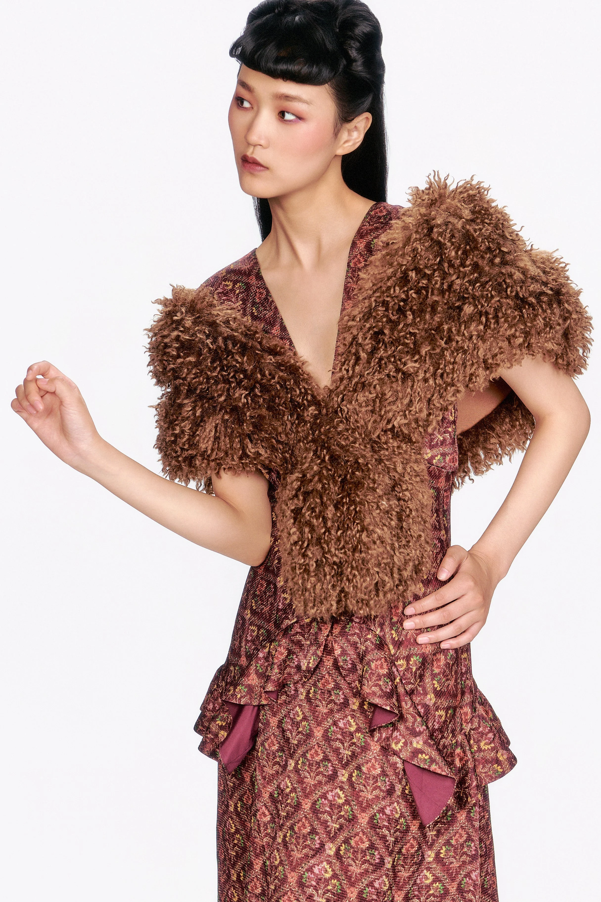 Faux Fur Shawl - Image 3
