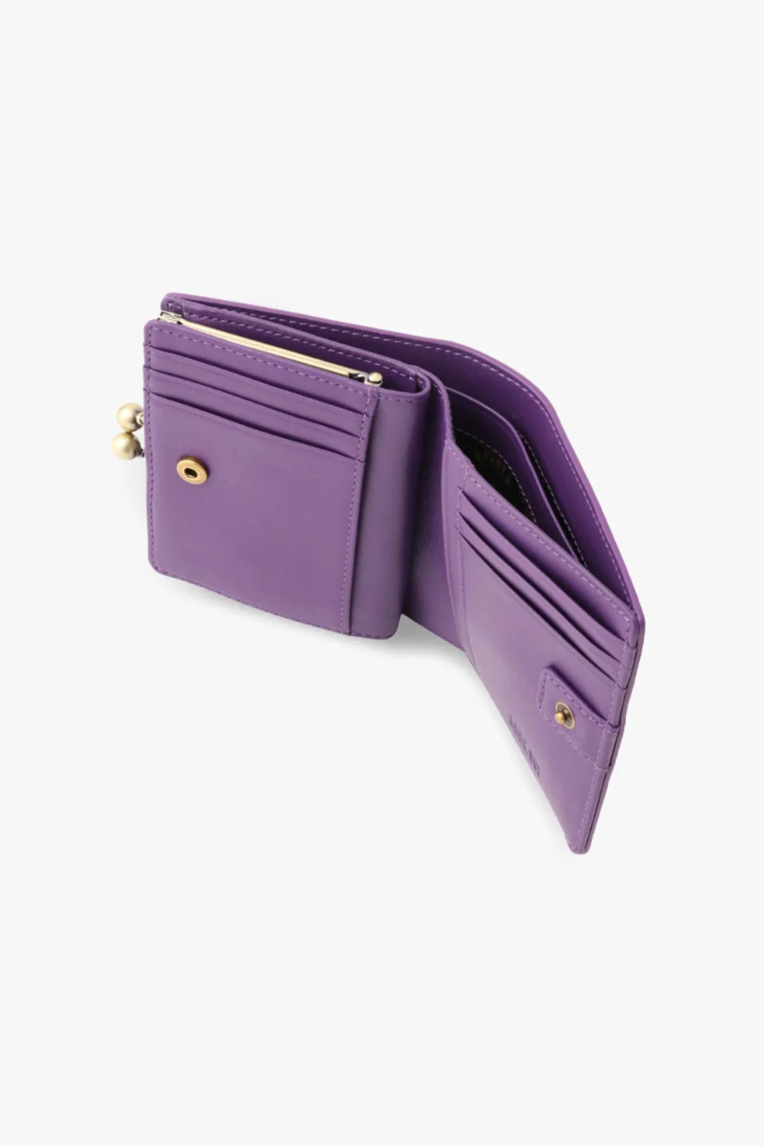Purple Retro Button Small Wallet - Image 3