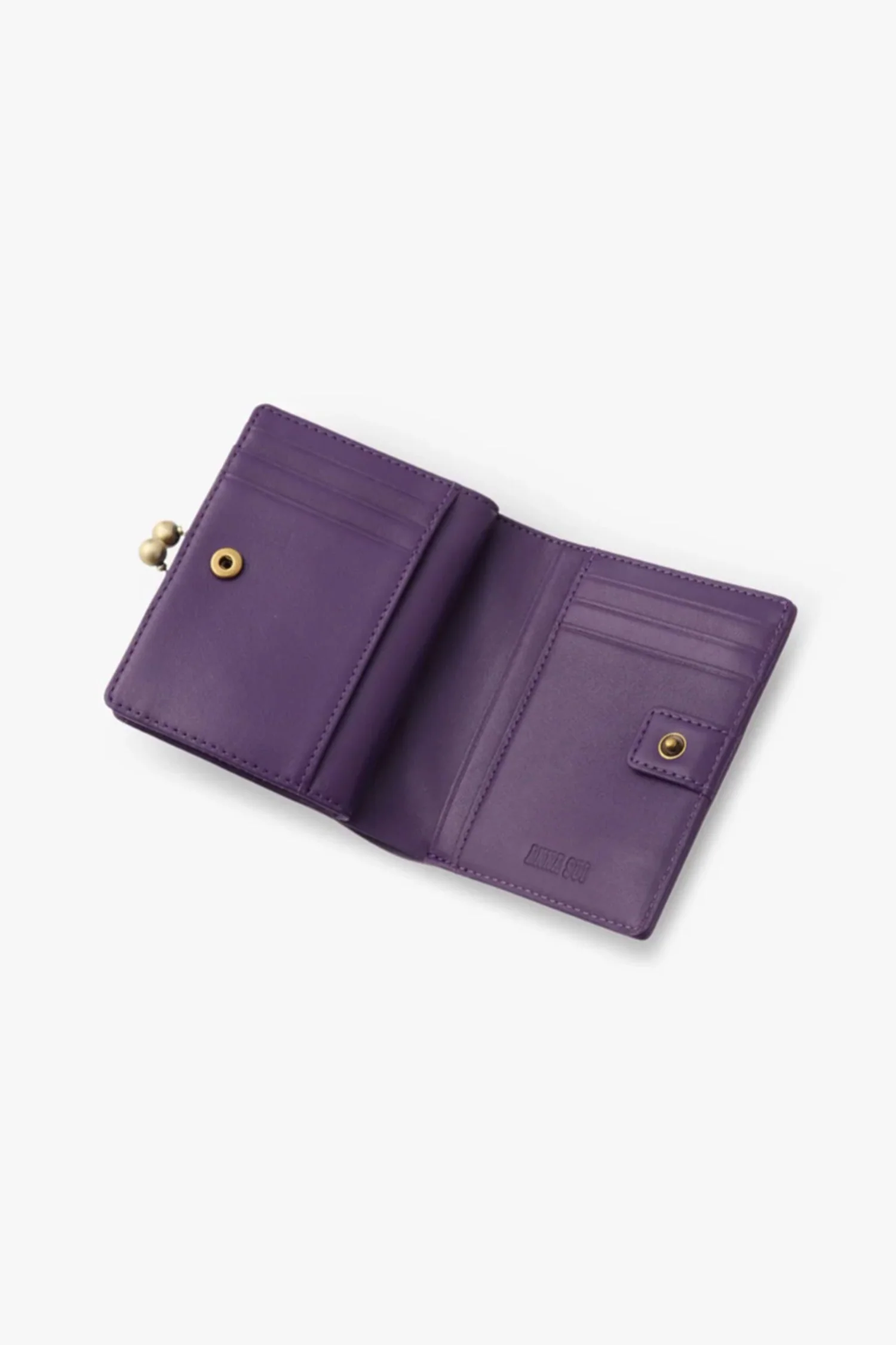 Purple Retro Button Small Wallet - Image 4