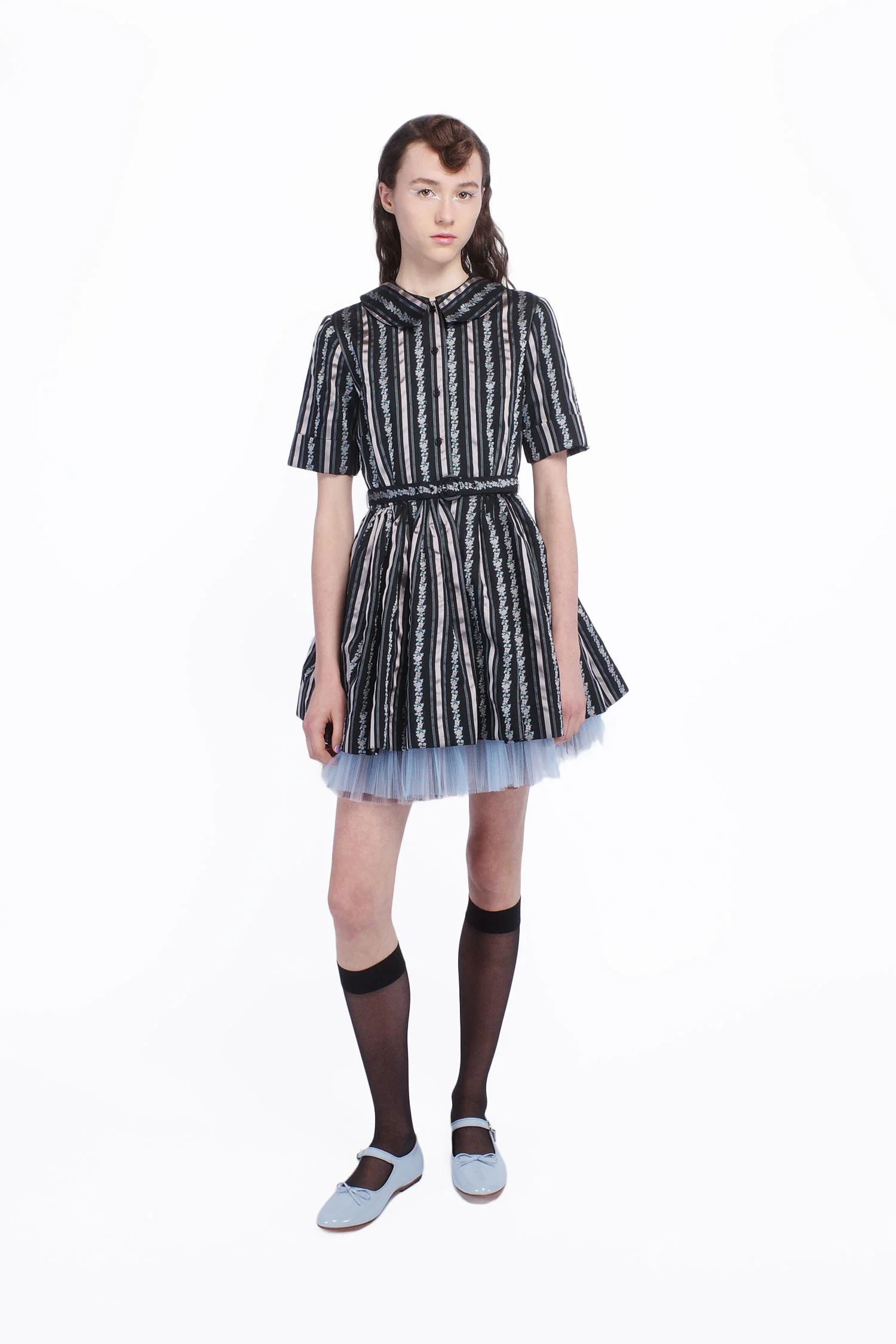 Ribbon Roses Belted Mini Dress - Image 7