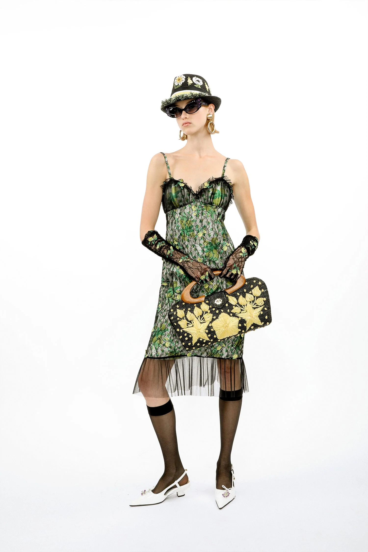 Rosebuds Lace Combo Slip Dress - Image 10