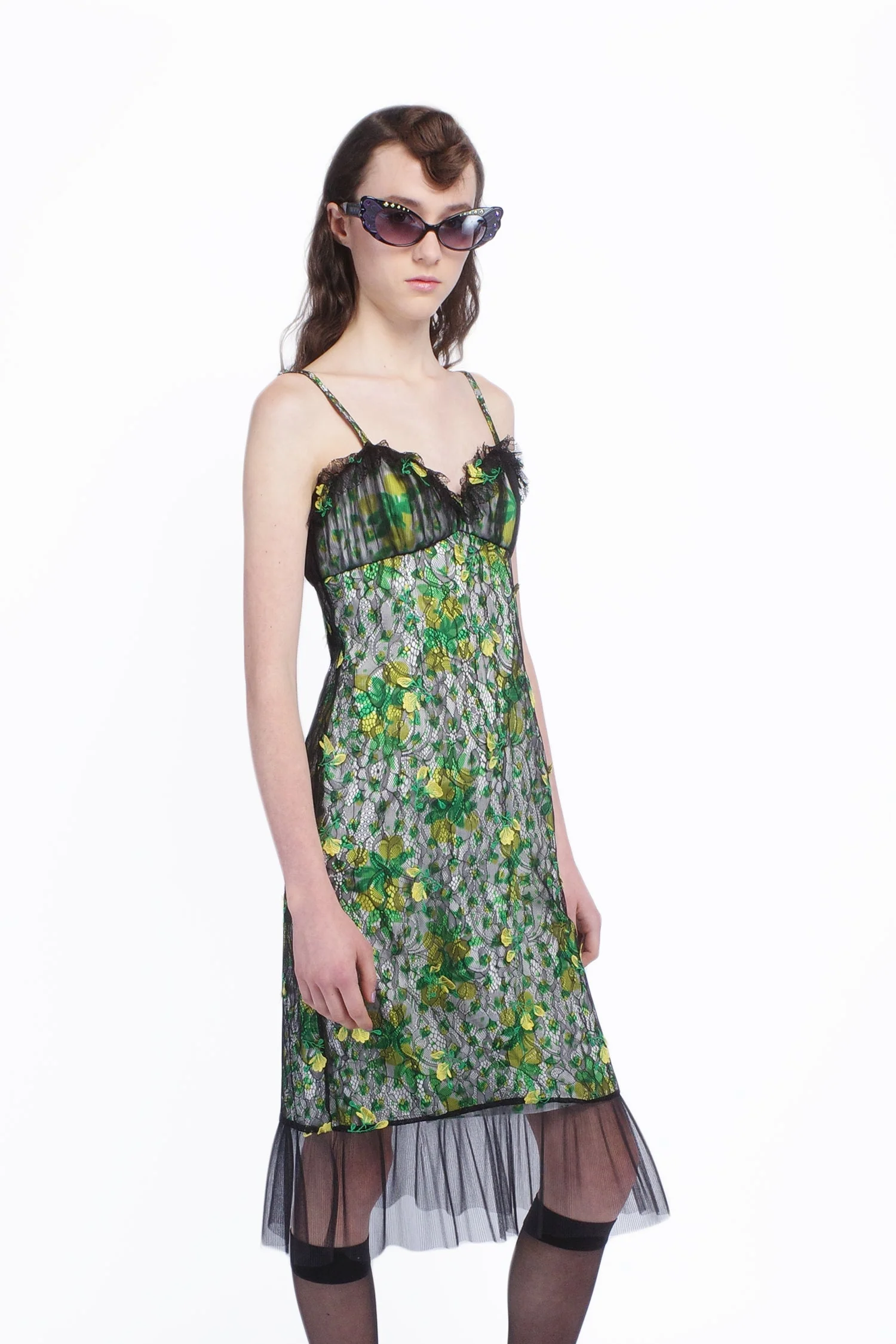 Rosebuds Lace Combo Slip Dress - Image 3