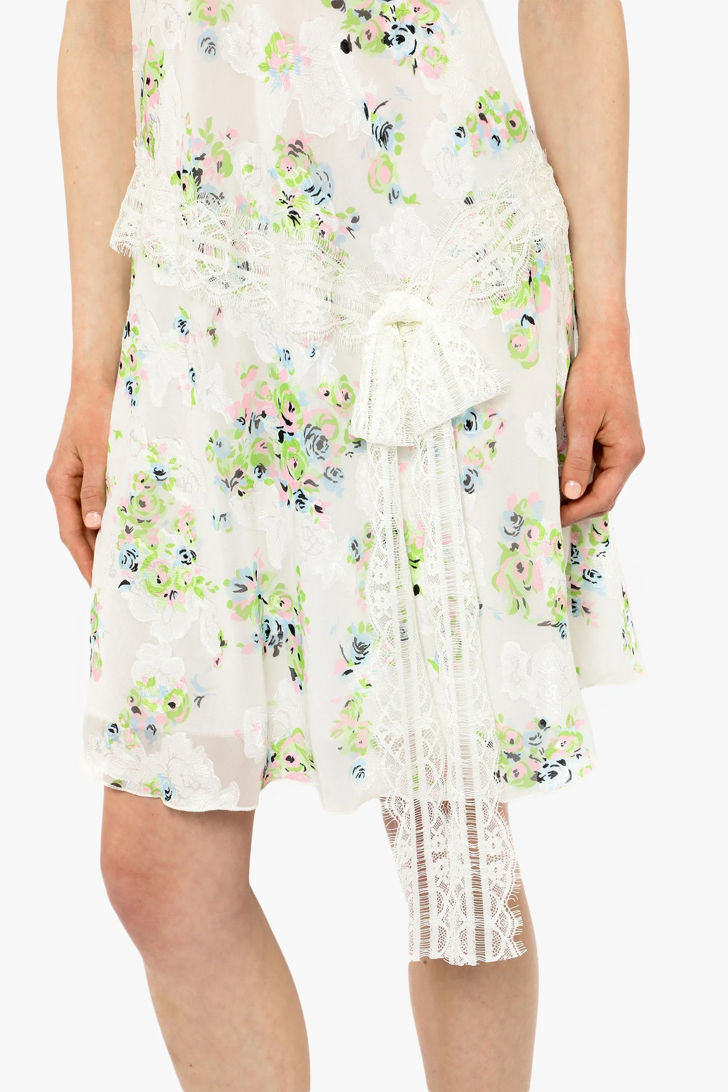 Rosies Posies Chiffon Romantic Lace Slip Dress - Image 5