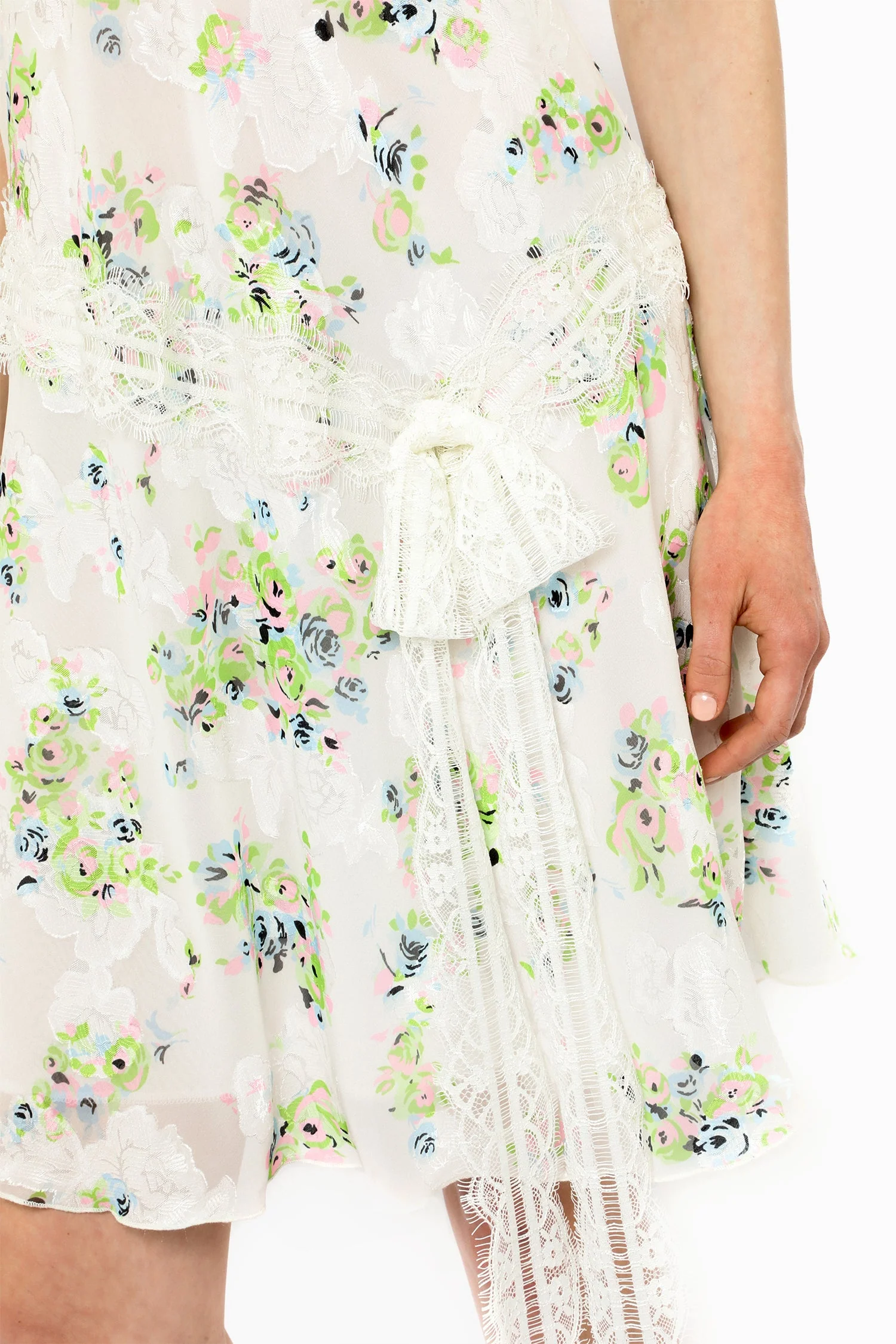 Rosies Posies Chiffon Romantic Lace Slip Dress - Image 6