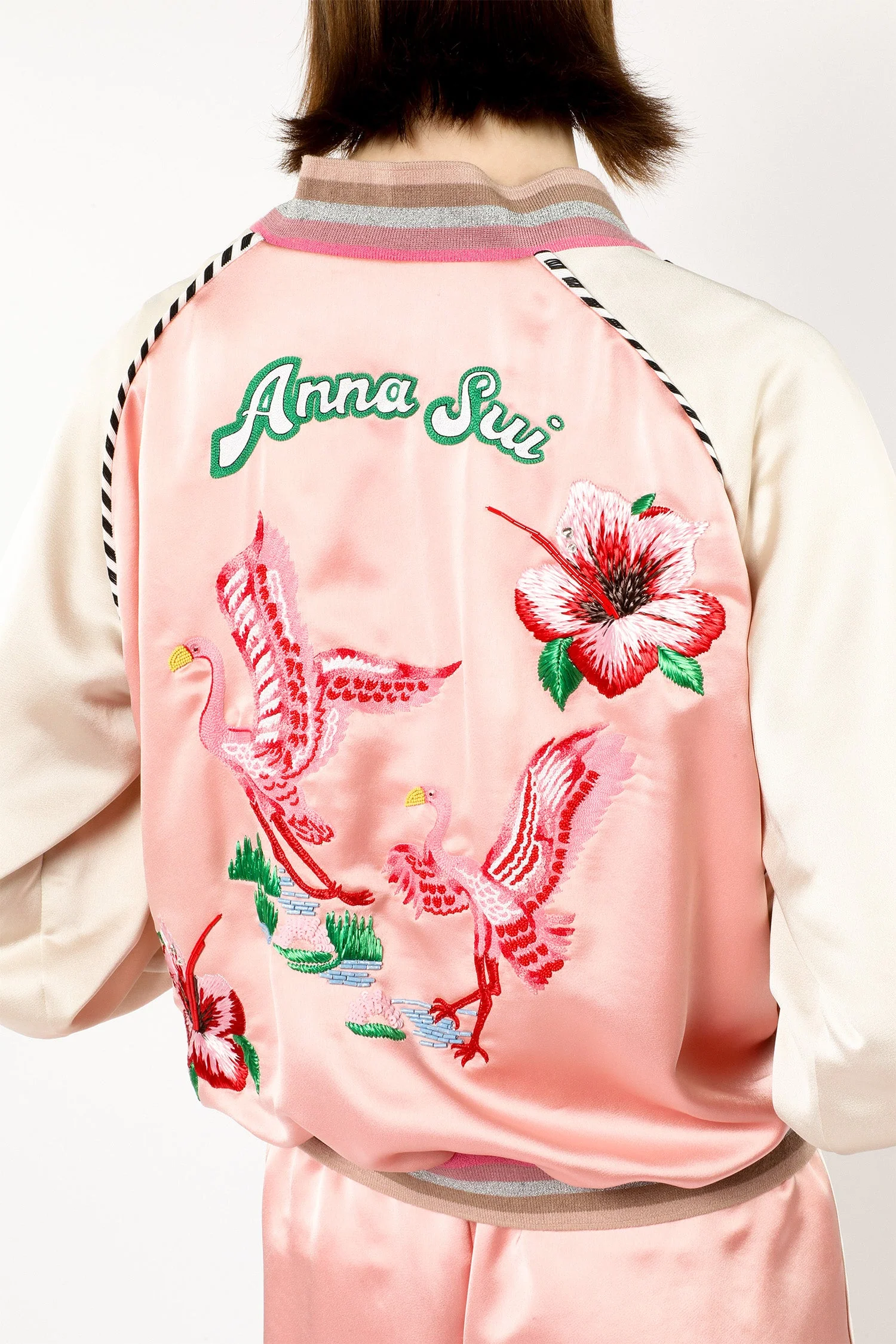 Satin Embroidered Souvenir Jacket - Image 6
