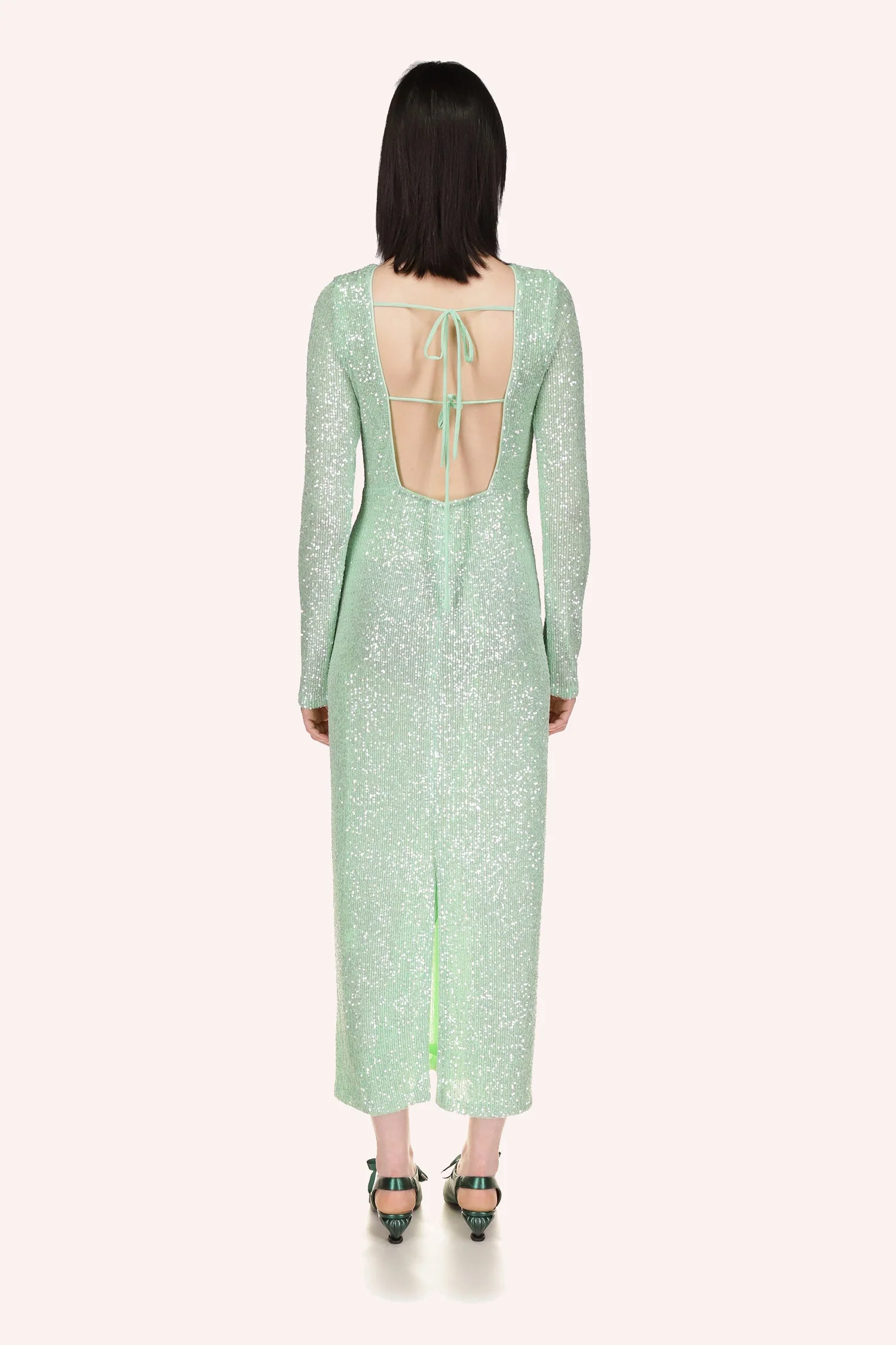 Sequin Mesh Dress - Image 4