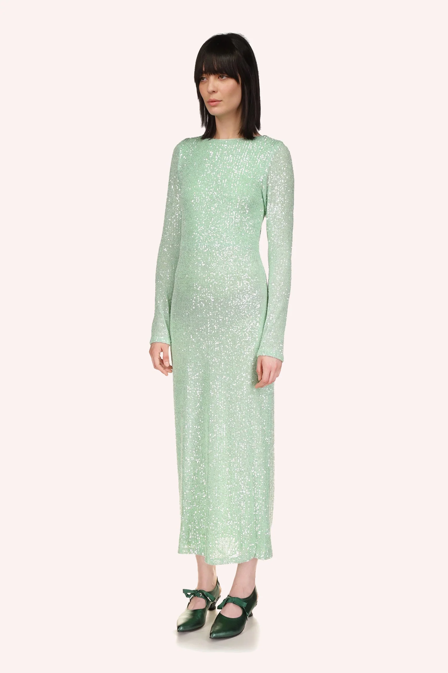 Sequin Mesh Dress - Image 5
