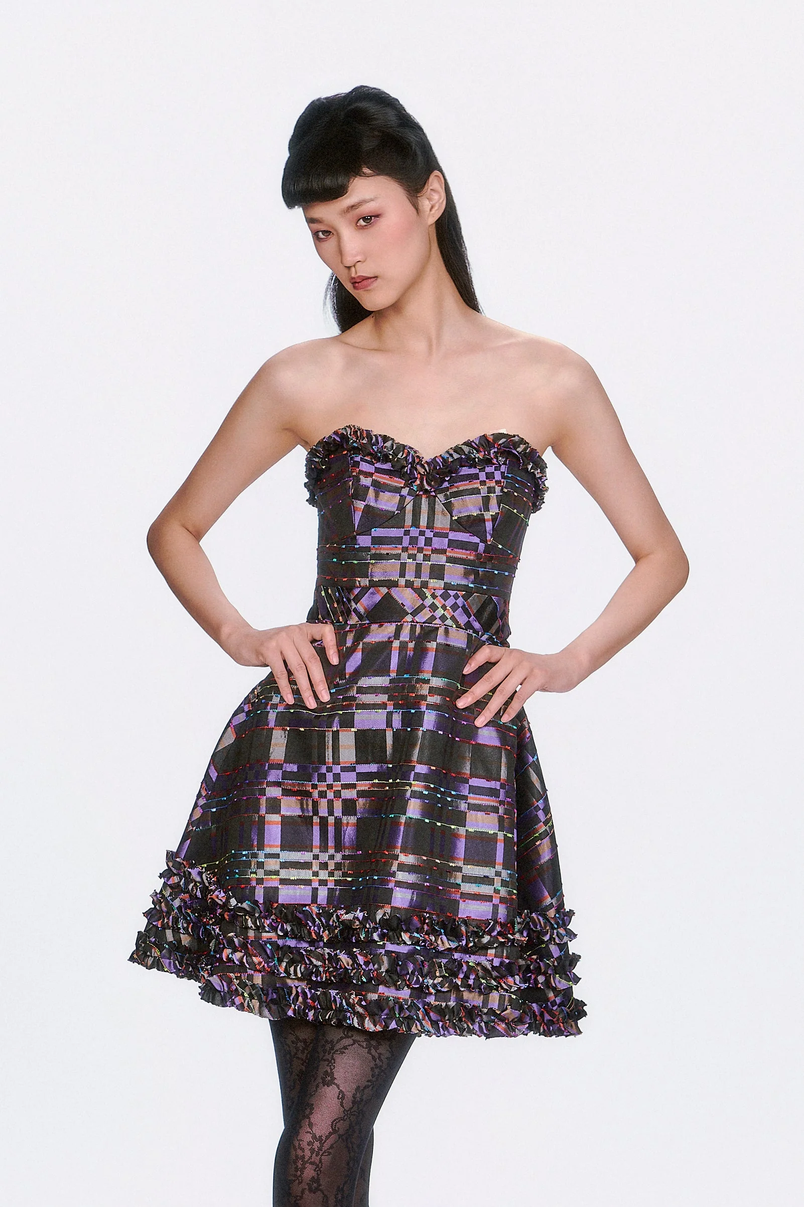 Shangri-La Taffeta Strapless Party Dress - Image 3