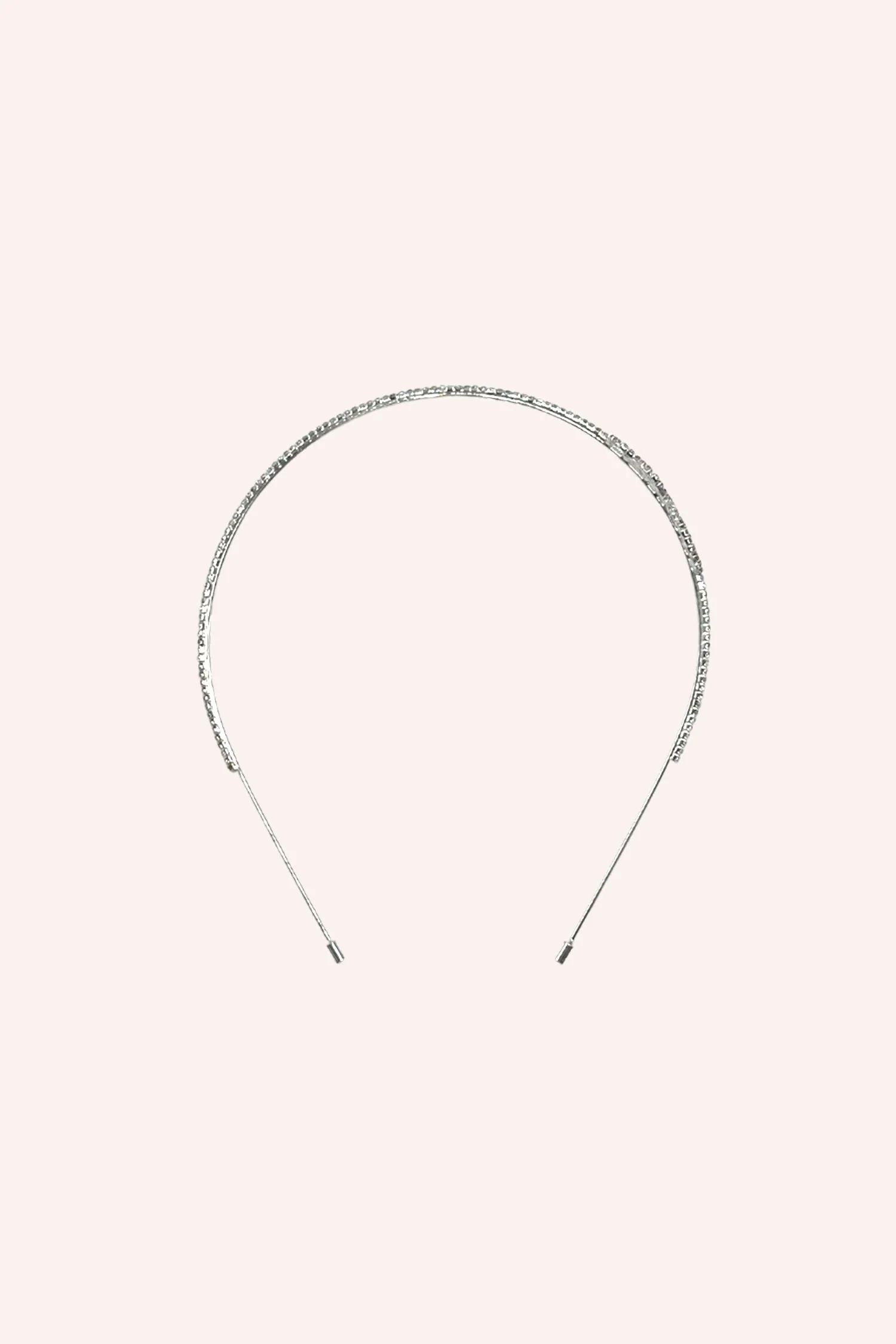 Silver Rose Cutout Flower Headband - Image 2
