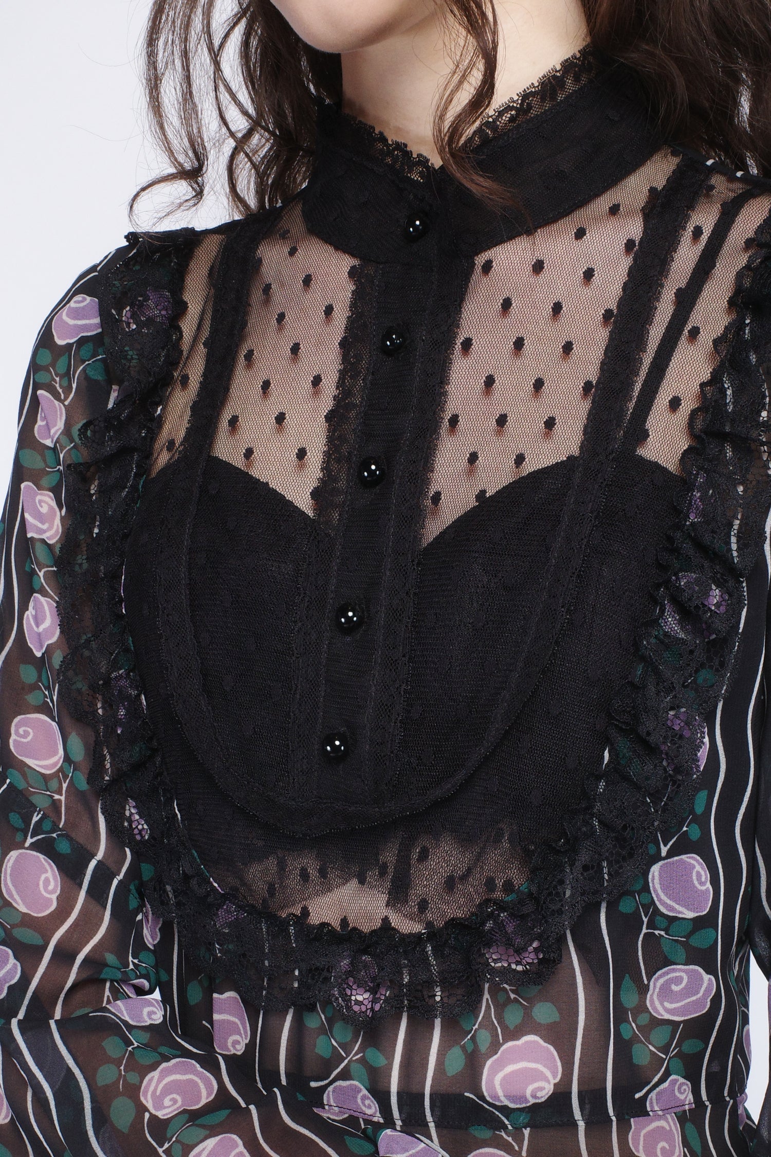 Rosetti Chiffon Victorian Bib Dress - Image 6