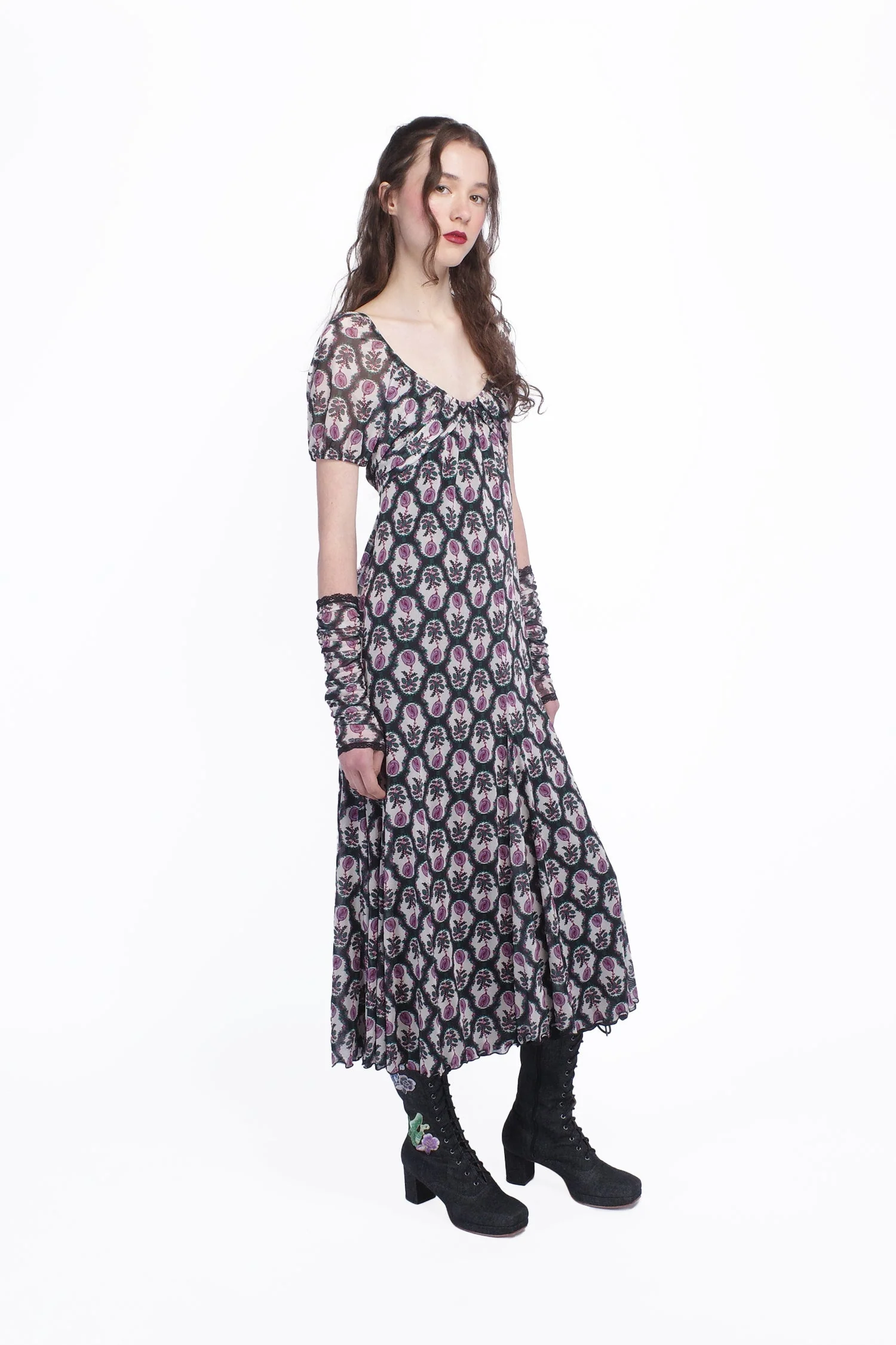 Sleeping Beauty Mesh Bow Dress - Image 3