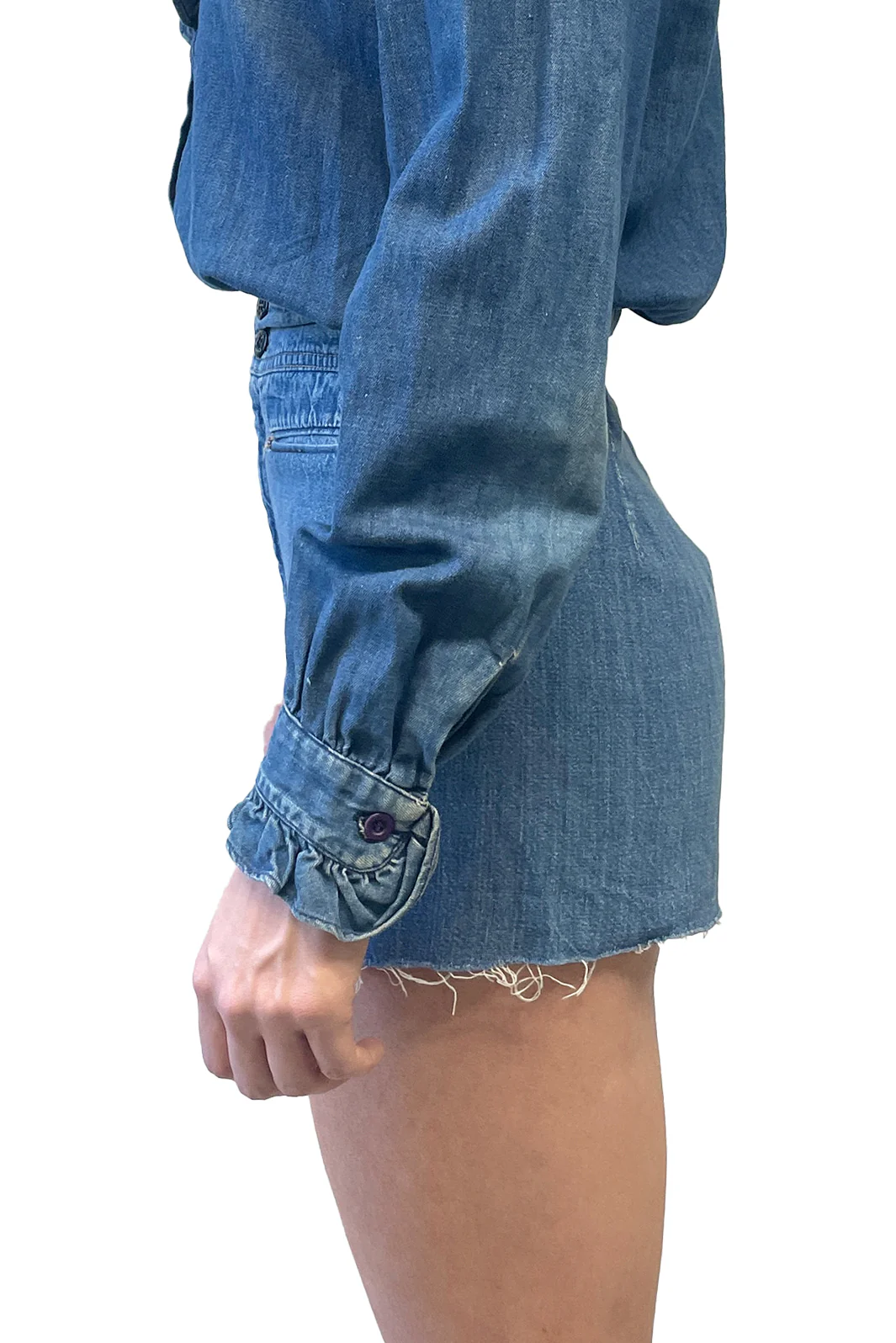Souvenirs San Francisco High Rise Denim Cutoff Shorts - Image 2