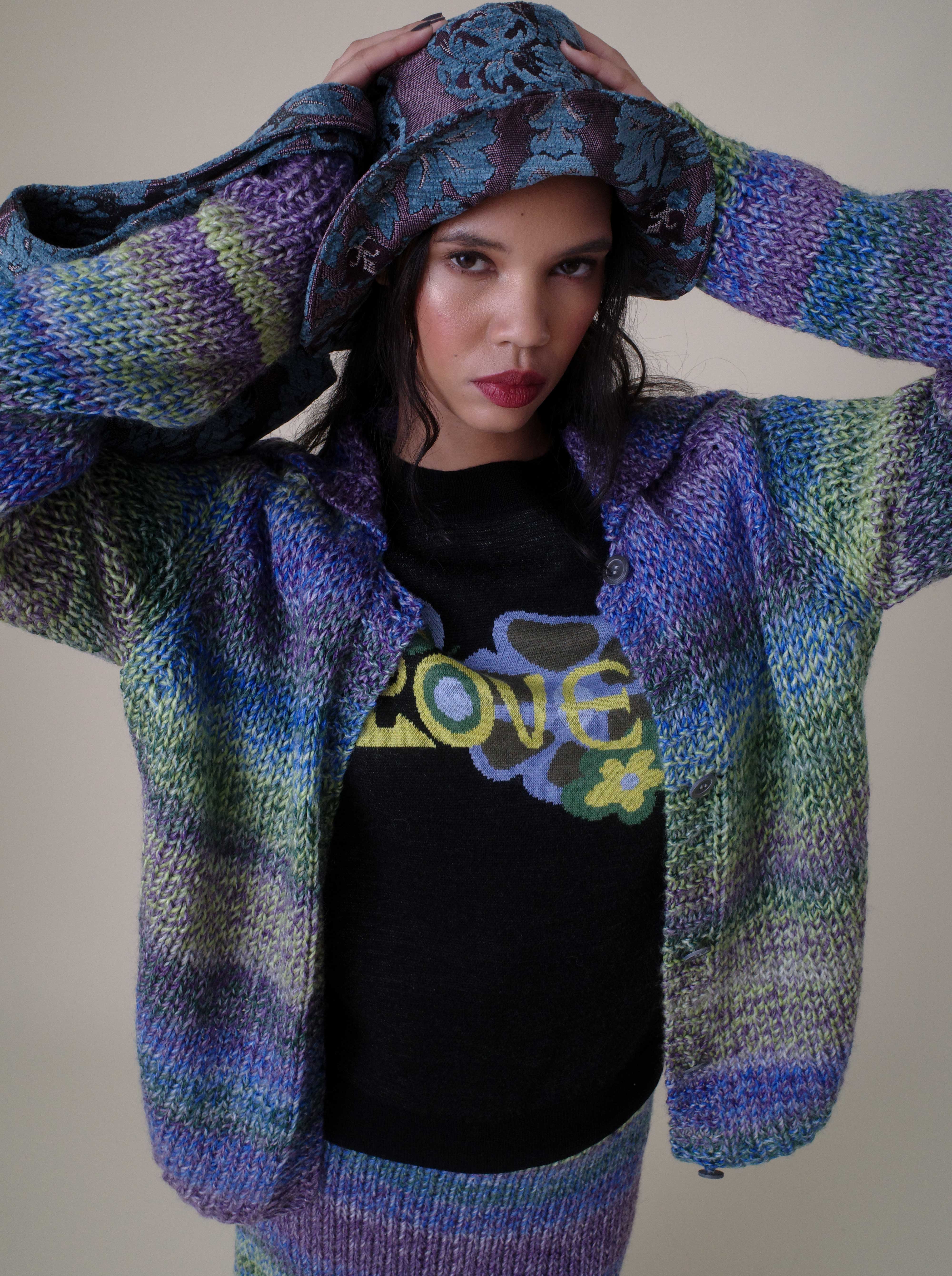 Spacedye Knit Cardigan - Image 2