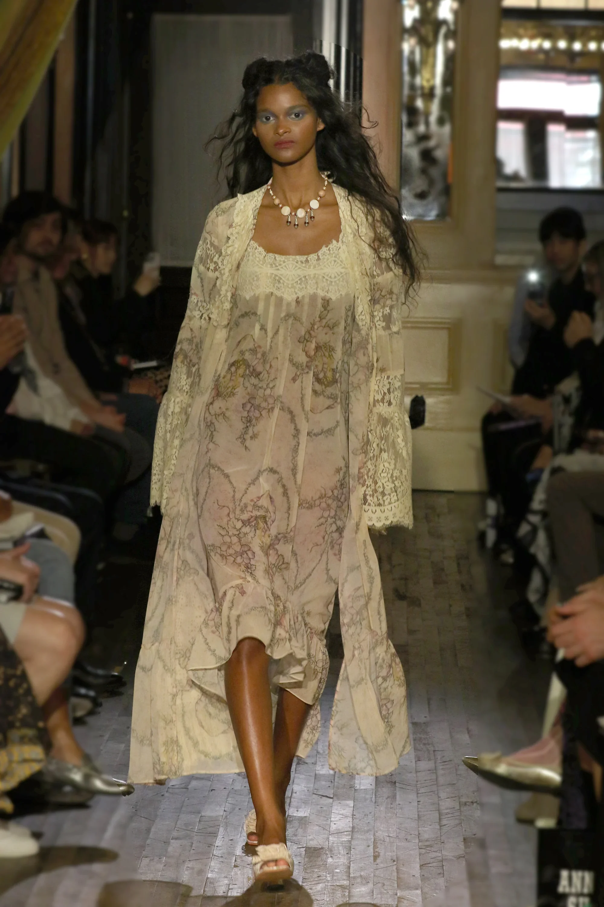 Spirit Bloom Chiffon Peignoir - Image 7