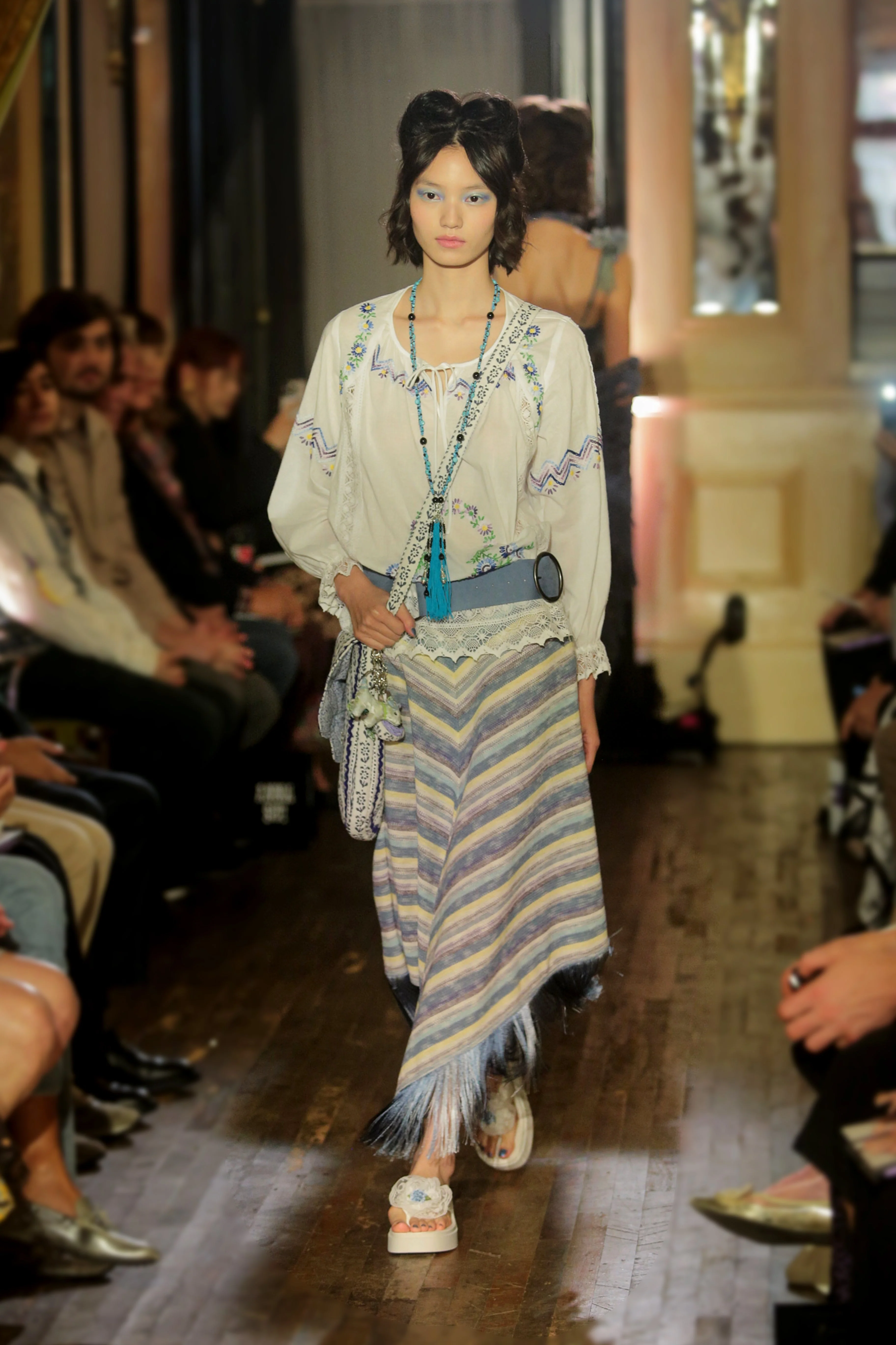 Suede Belt - Denim - Image 5