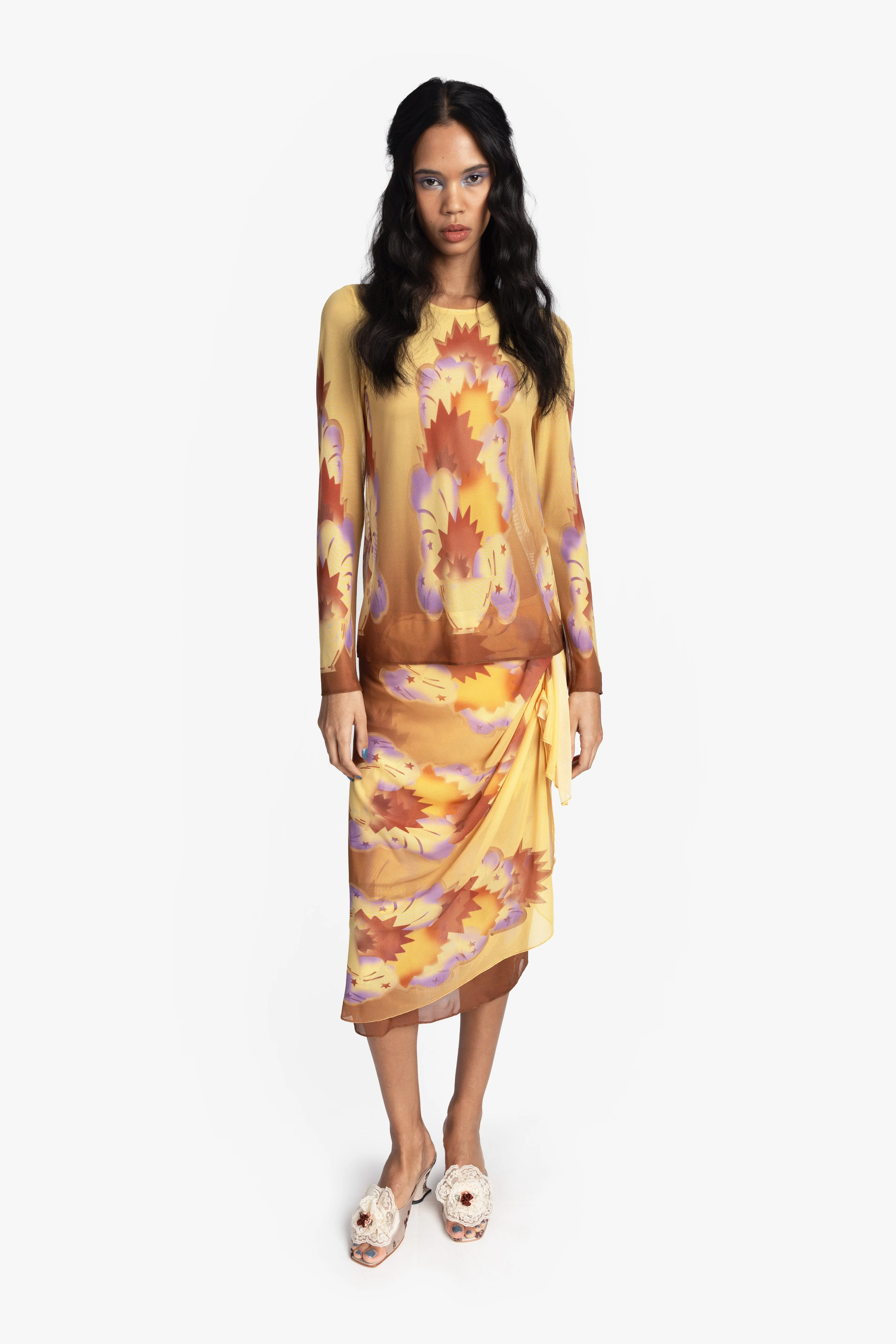 Sunburst Mesh Top - Image 3