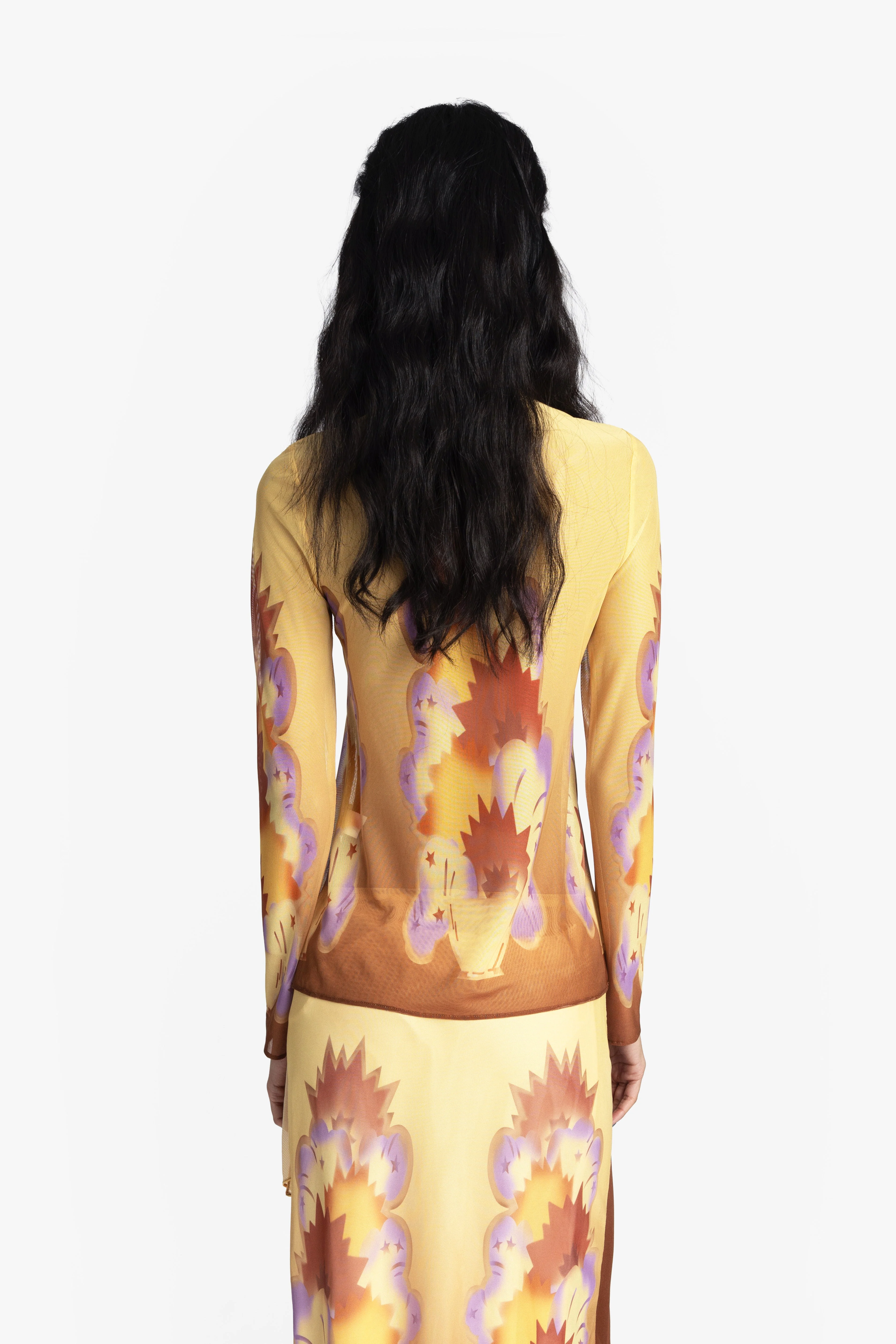 Sunburst Mesh Top - Image 5