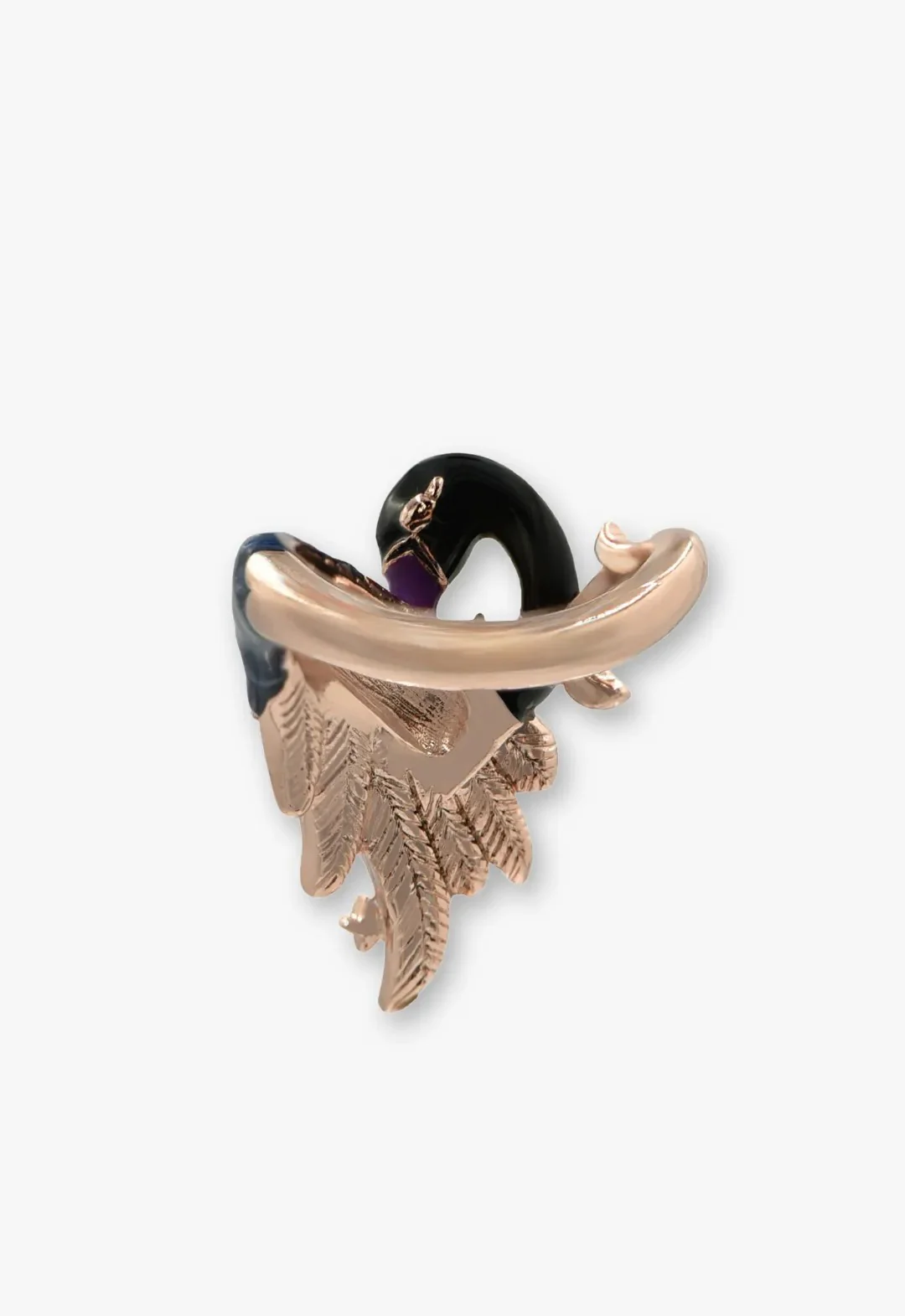 Celestial Swan Ring - Black - Image 2