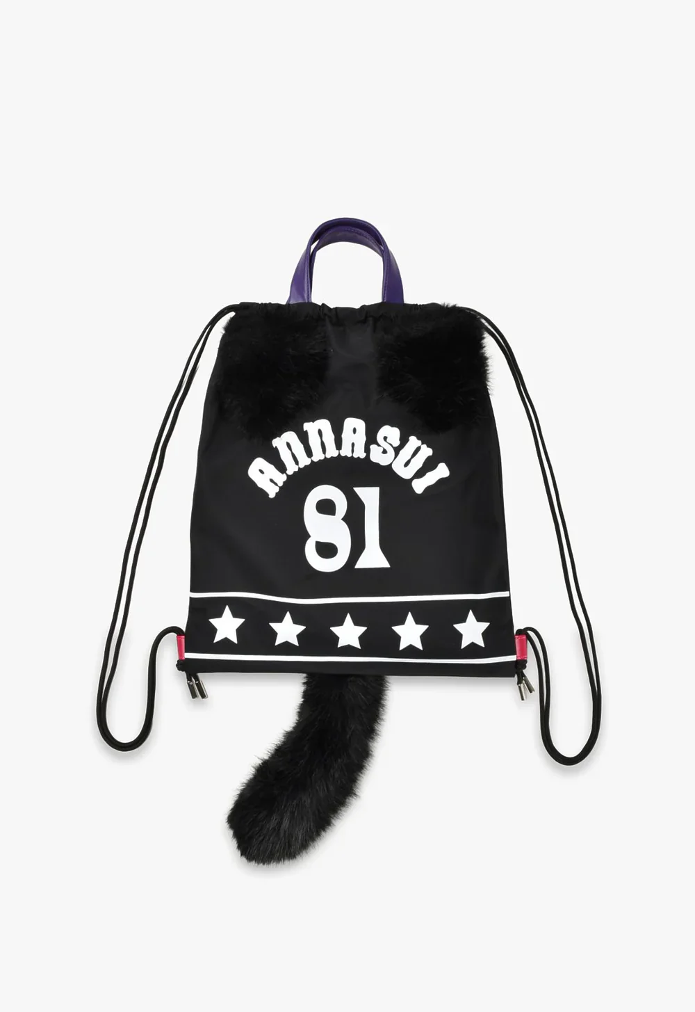 Black Cat Drawstring Bag