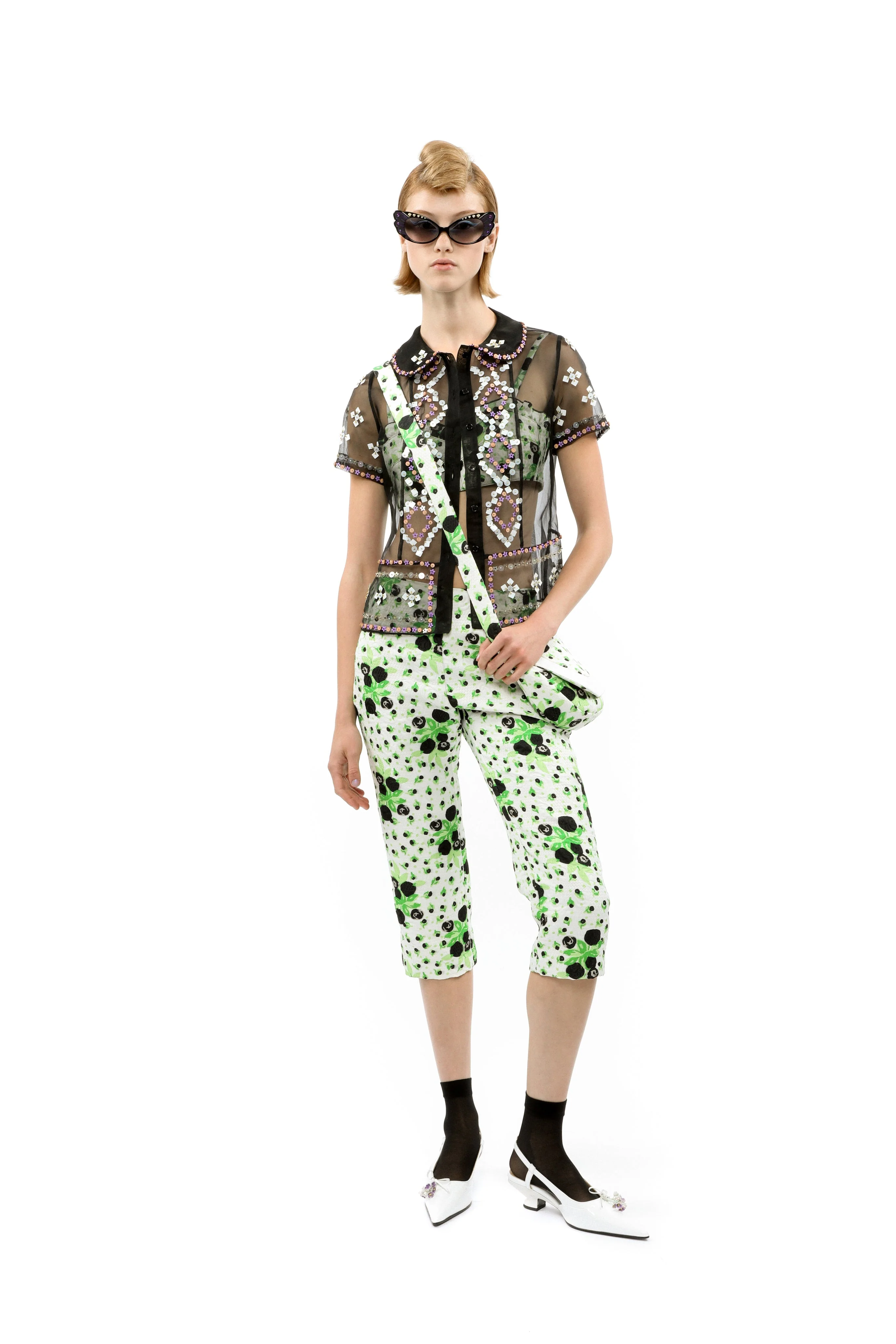 Twinkle Beaded Organza Blouse - Image 10