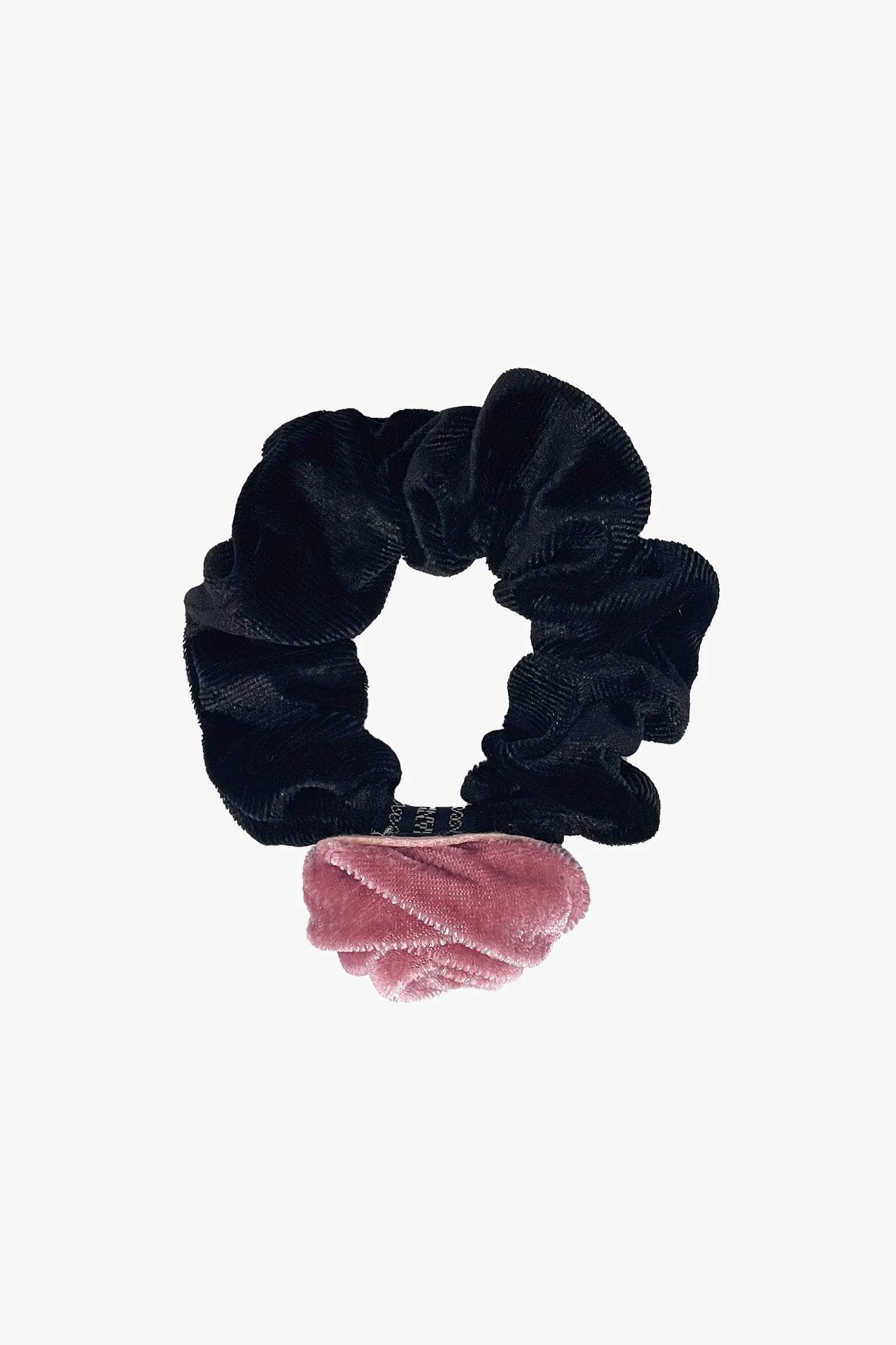 Velvet Rosette Scrunchie - Pink - Image 2