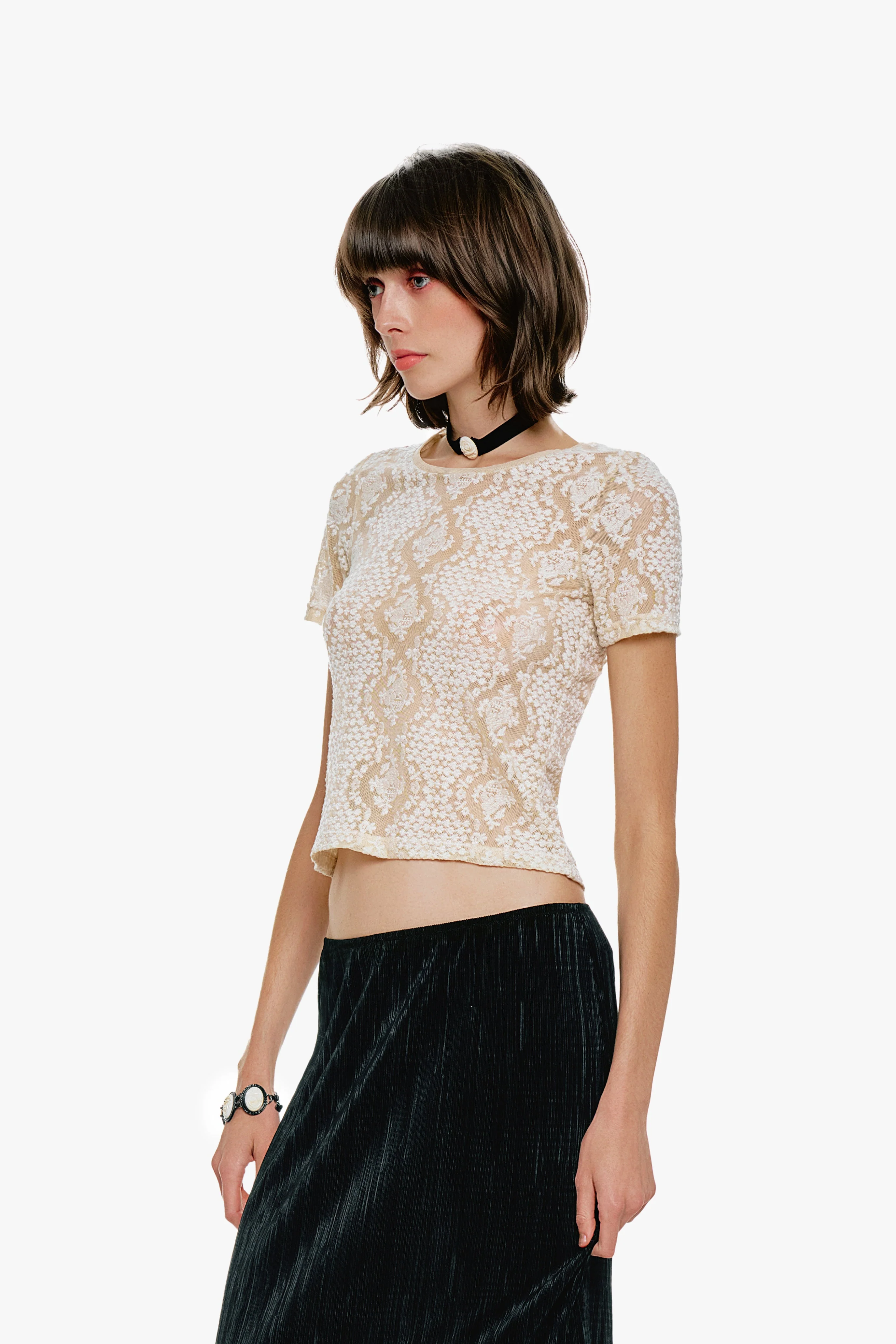 Victorian Lace T-Shirt - Image 4