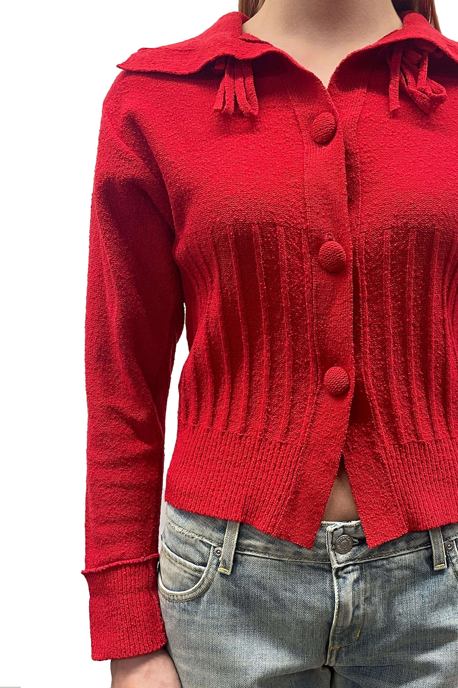 Vintage 50's Boucle Button Up Cardigan - Image 4