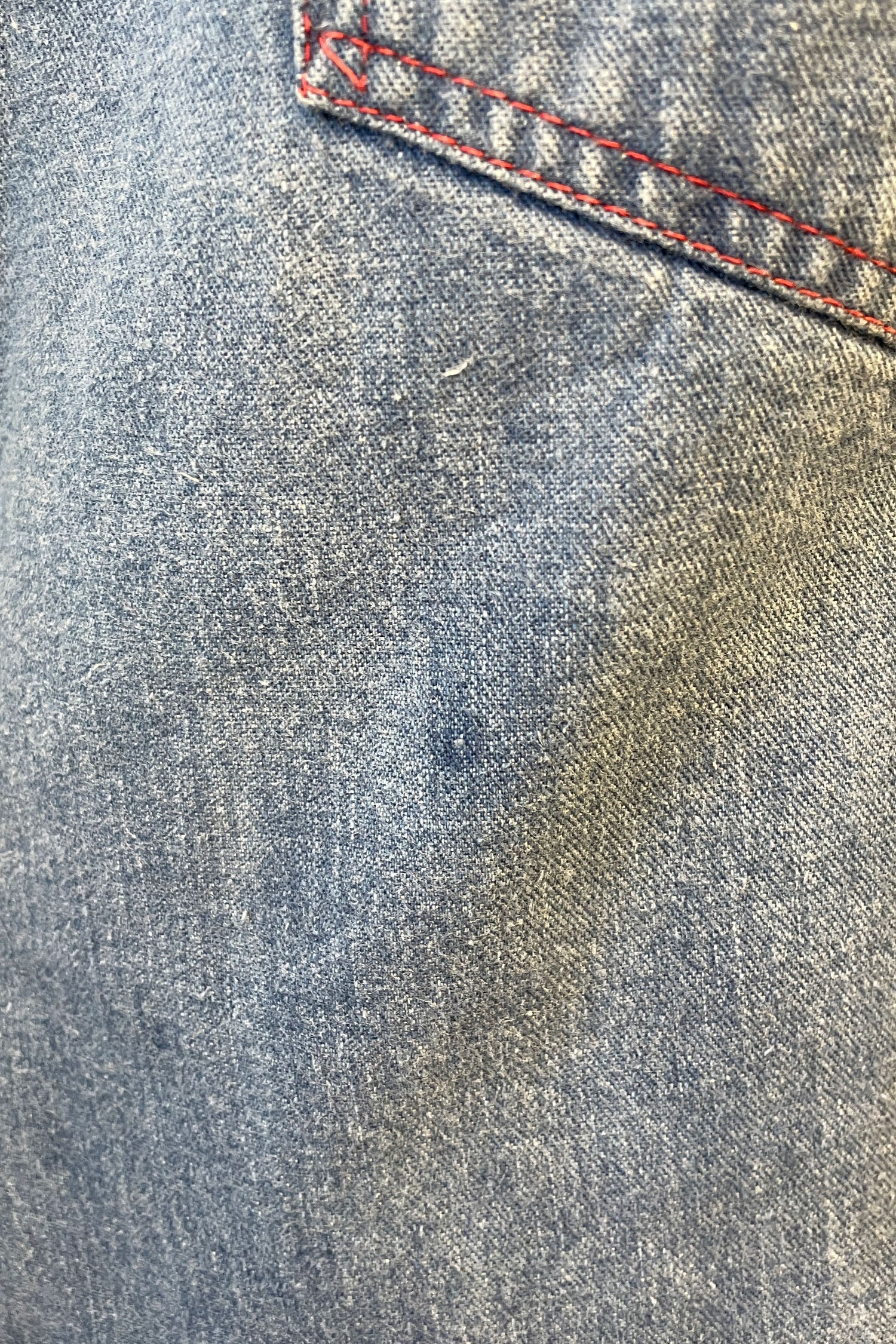 Vintage 60’s Sleeveless Hooded Denim Zip Vest - Image 3