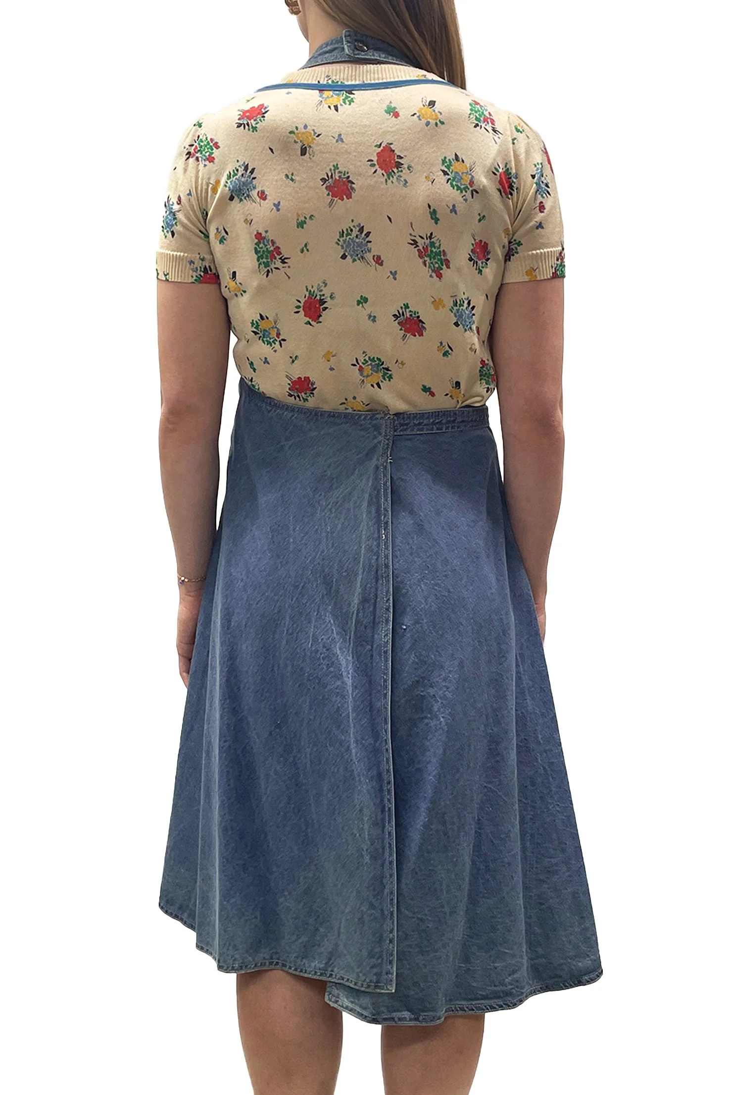 Vintage Seventies Moody's Goose Apron Wrap Halter Dress - Image 3
